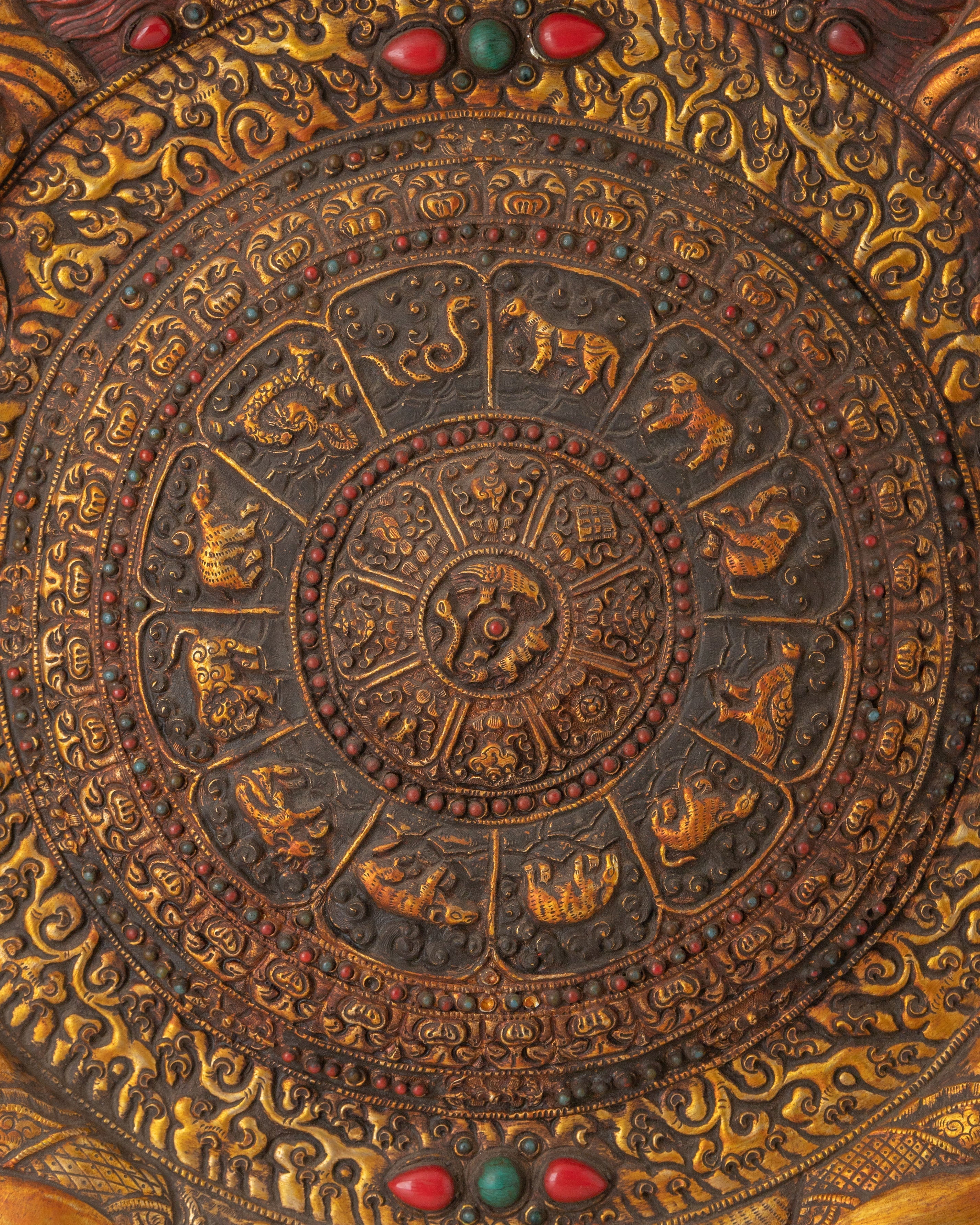 Tibetan Wheel Of Life Wall Hanging | Handcrafted Buddhist Art