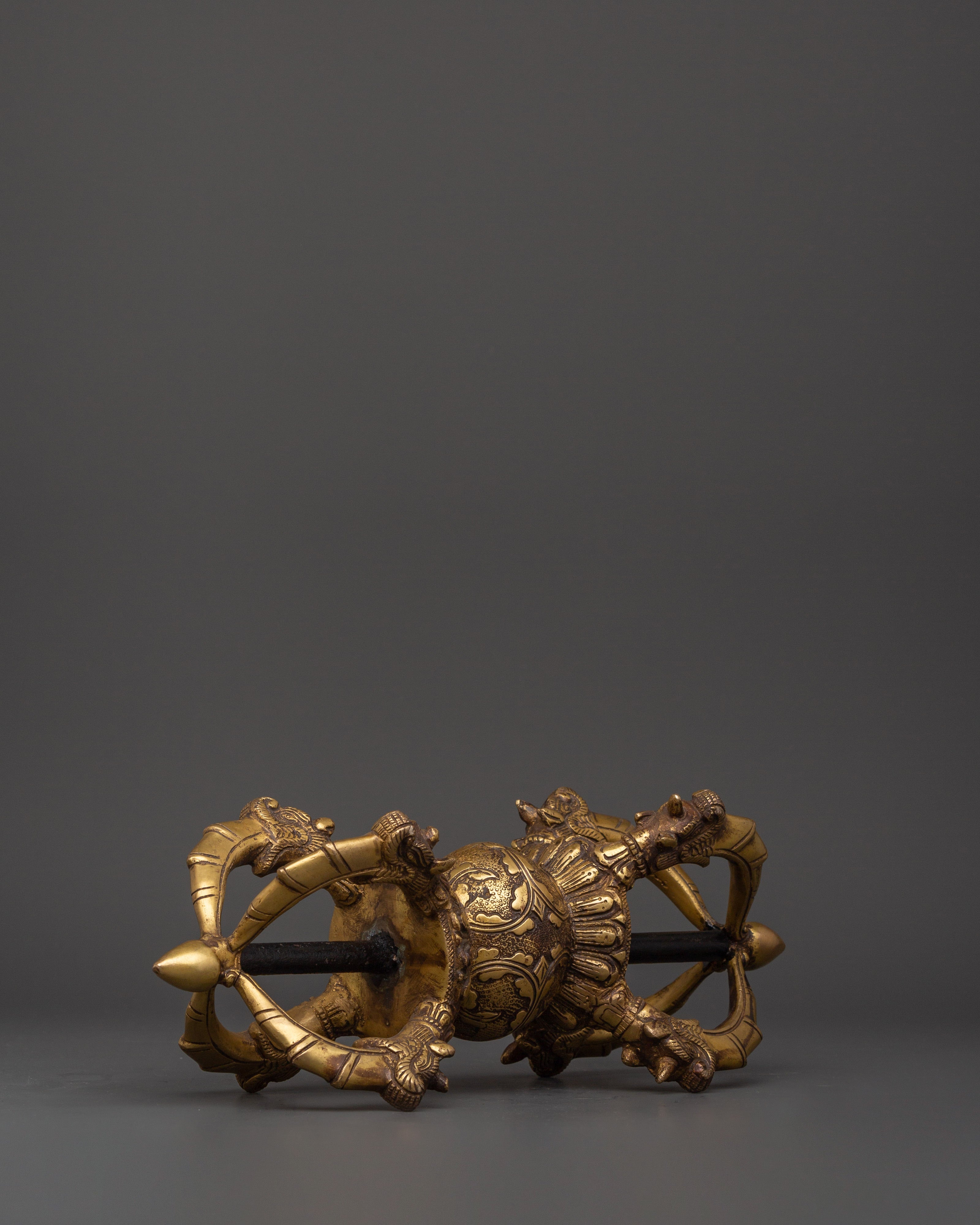 Brass Vajra Thunderbolt | Tibetan Buddhist Ritual Tool