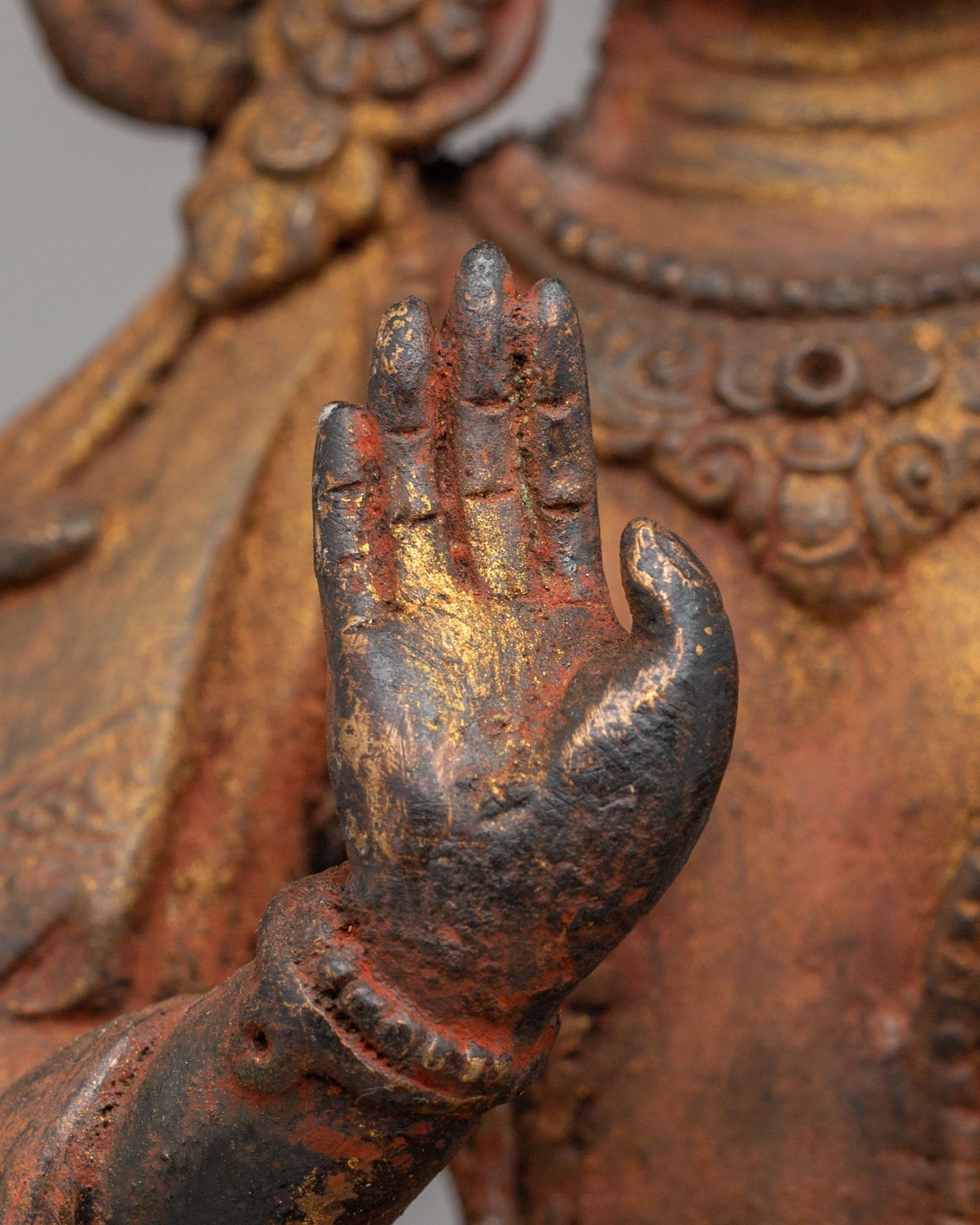 Buddhist Compassion Lokeshwor Statue | Handcrafted Avalokiteshvara Artwork