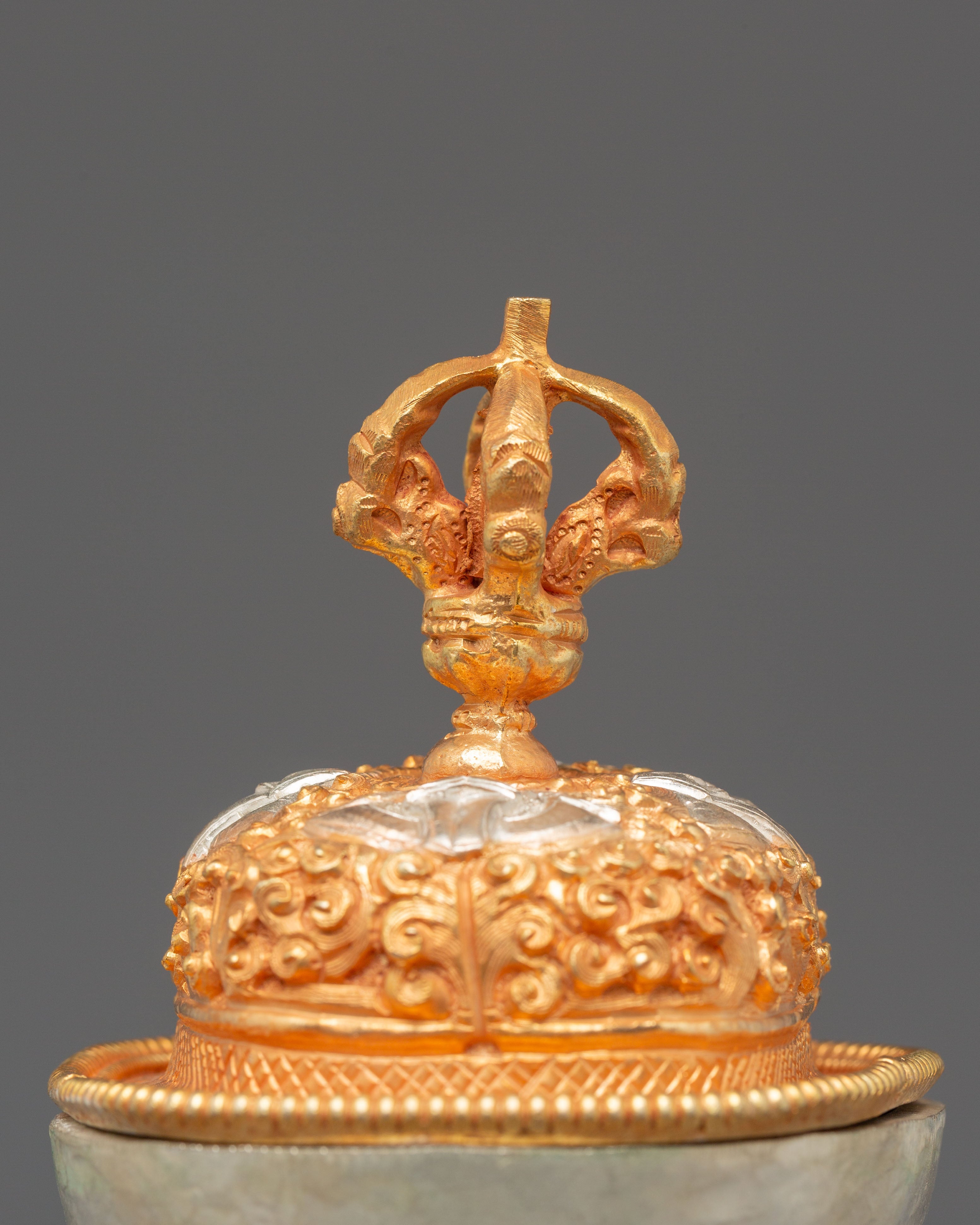 Sacred Tibetan Kapala Ceremonial Item | Buddhist Ritual Offering Artifact