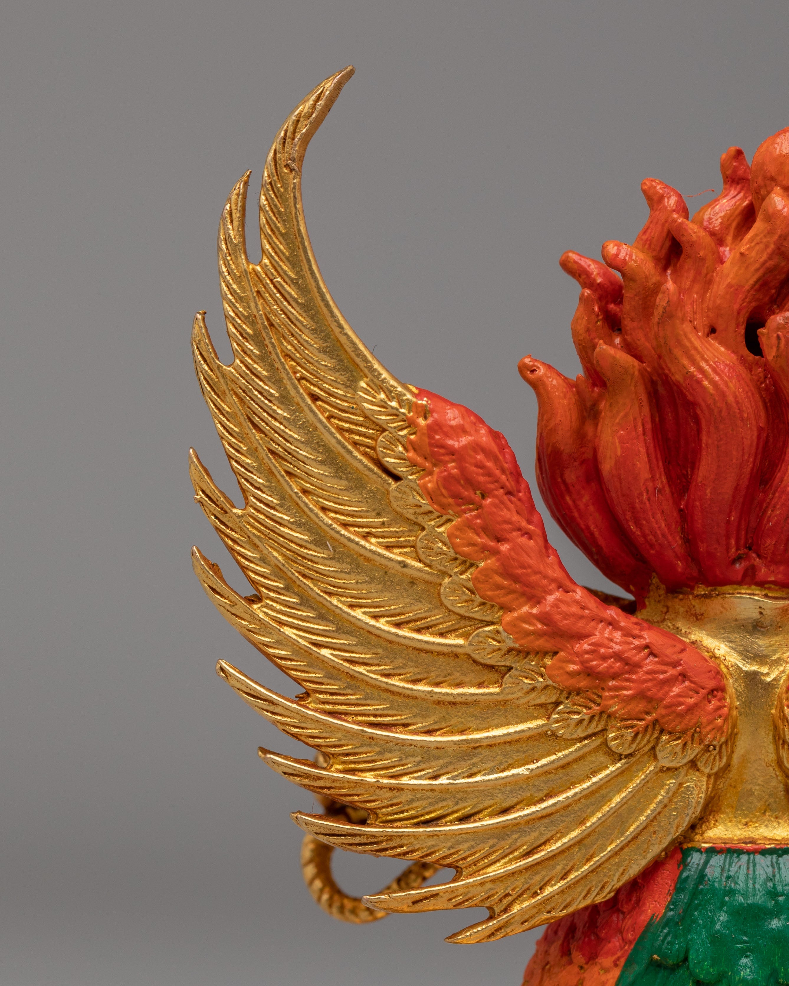 Tibetan Scared Buddhist Garuda Statue | Bird Deity Figurine
