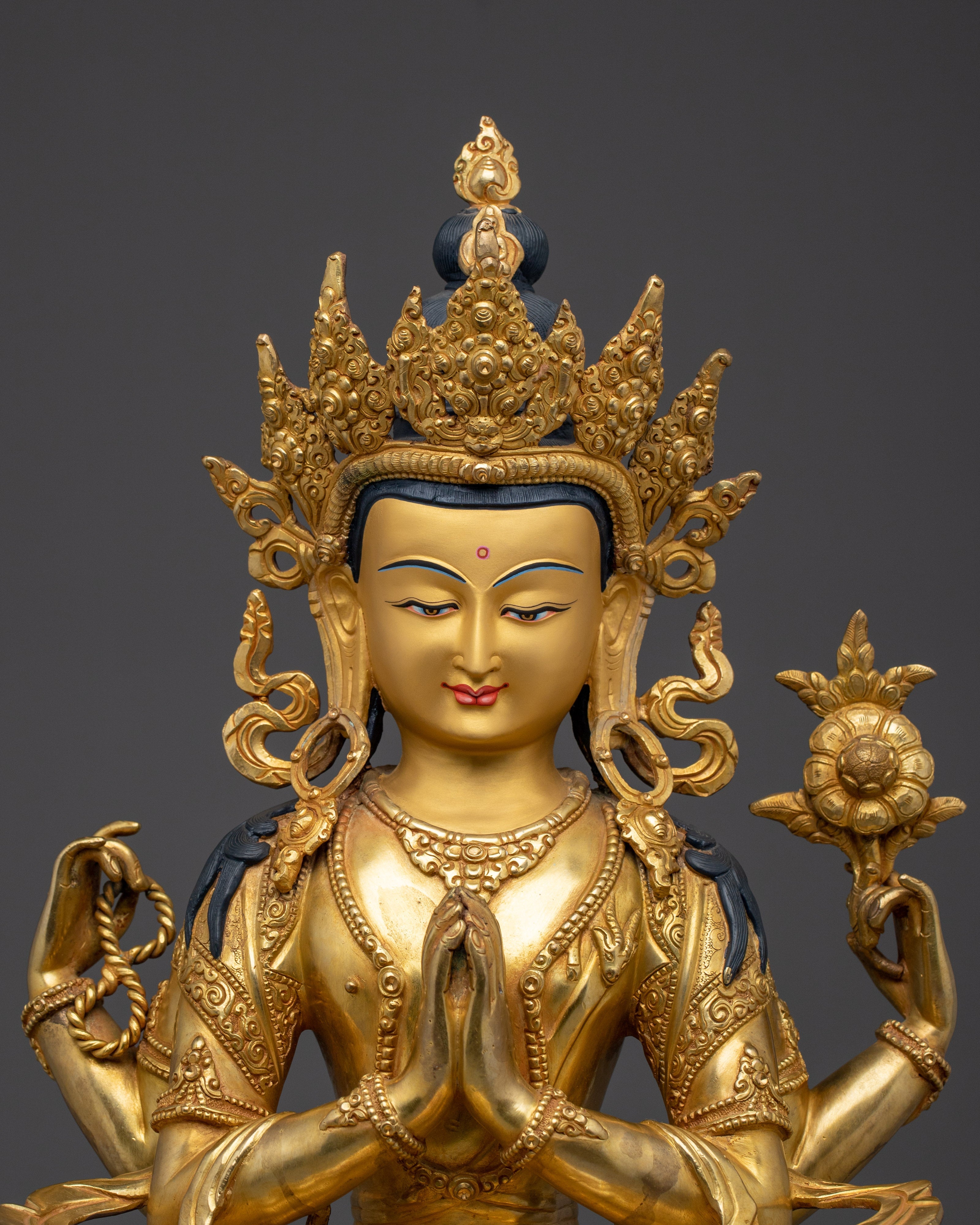 Handmade Tibetan Chenrezig | Avalokiteshvara Statue