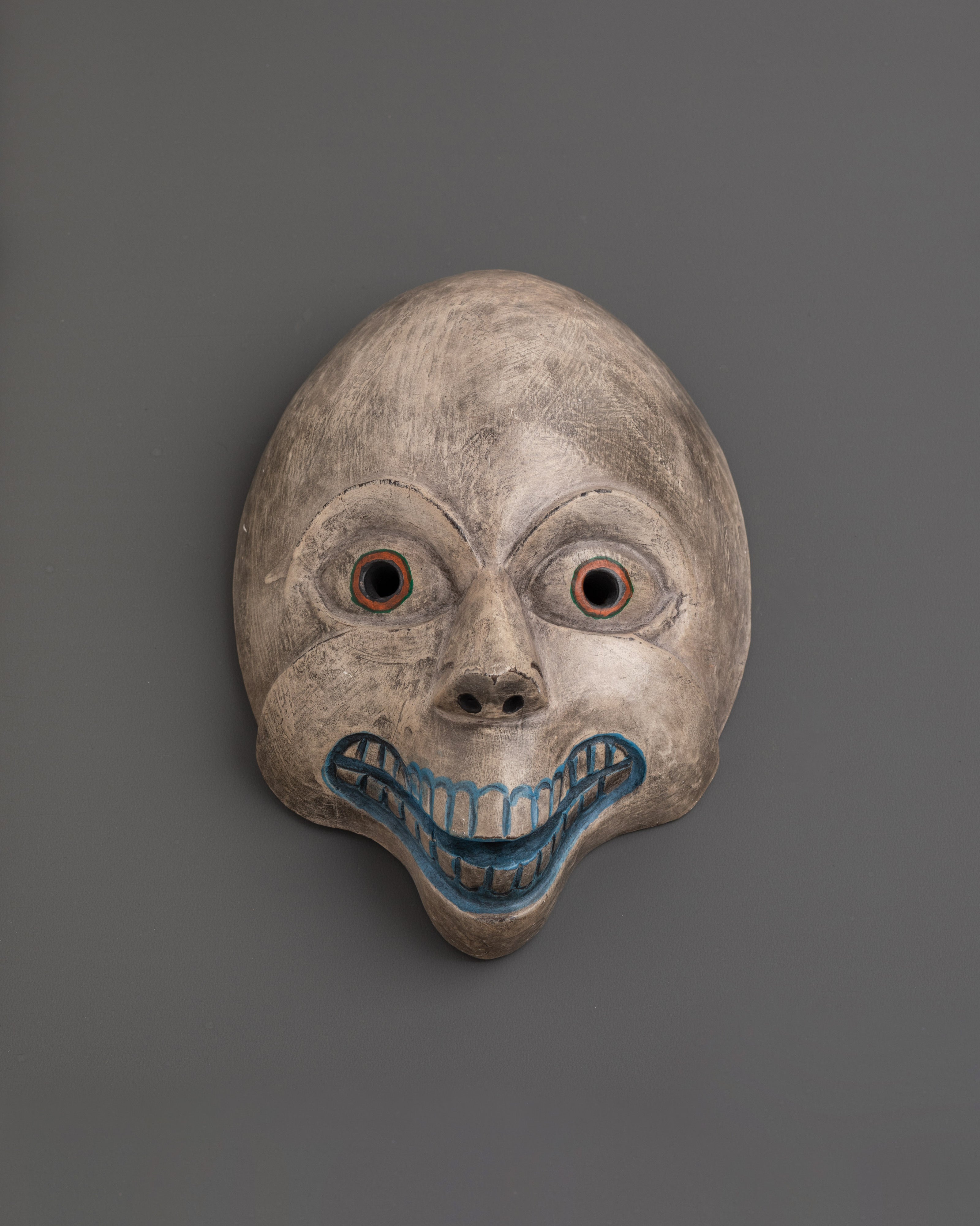 Decorative Wooden Face Mask | Handcrafted Painted Wood Wall Decor