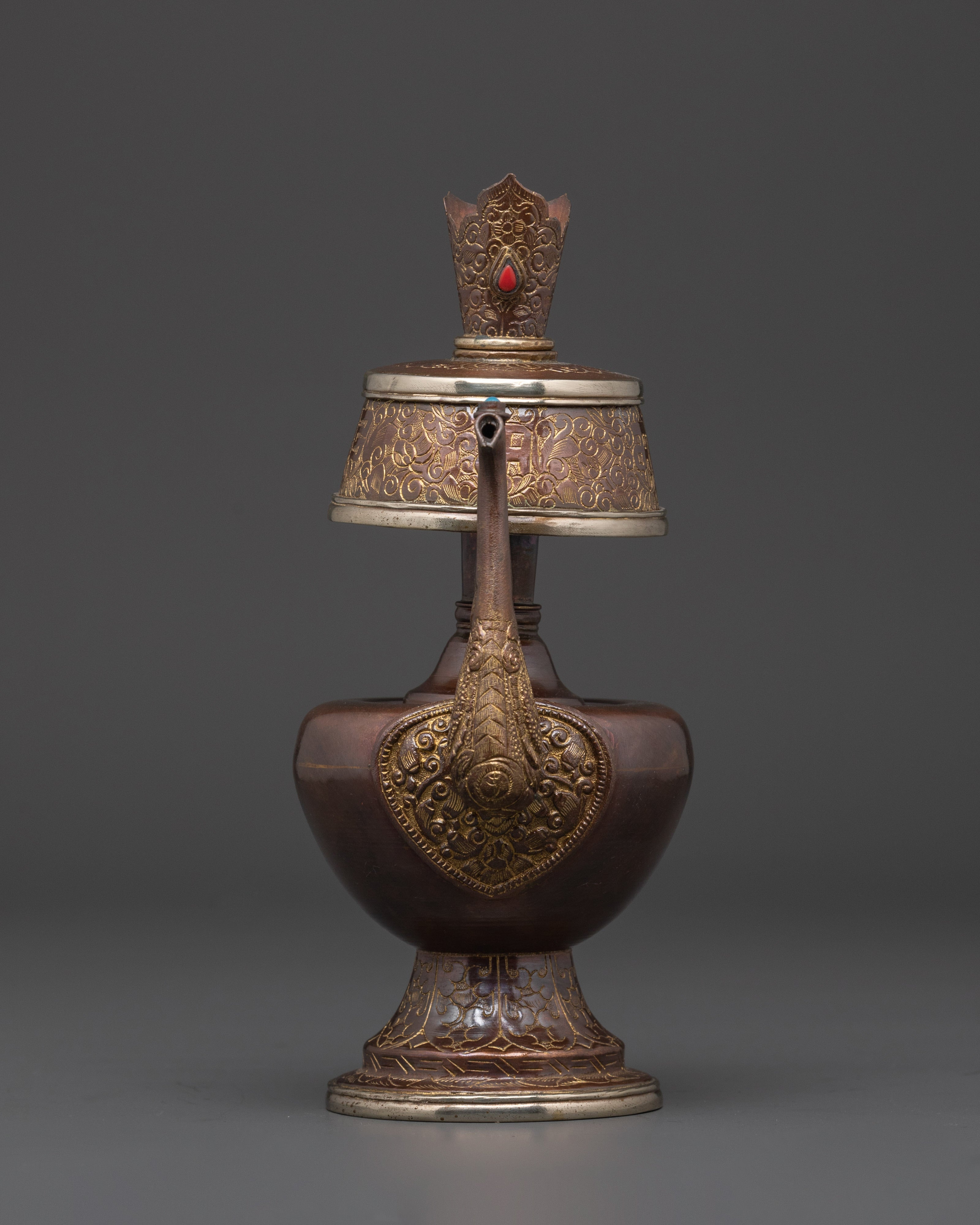 Buddhist Purification Bumpa Vase | Tibetan Ritual Copper Vessel