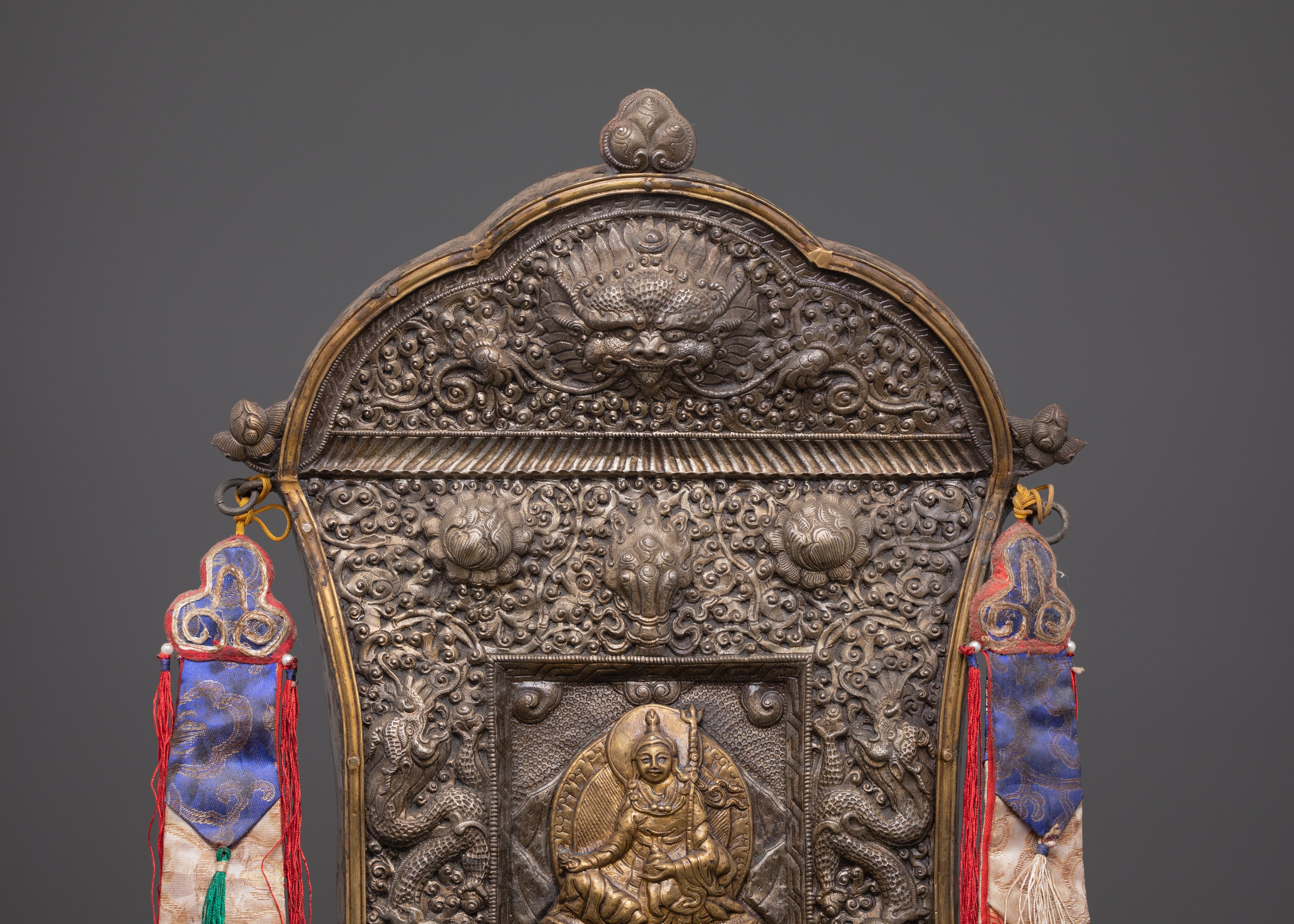 Guru Rinpoche Iron Wall Hanging | Tibetan Metalwork