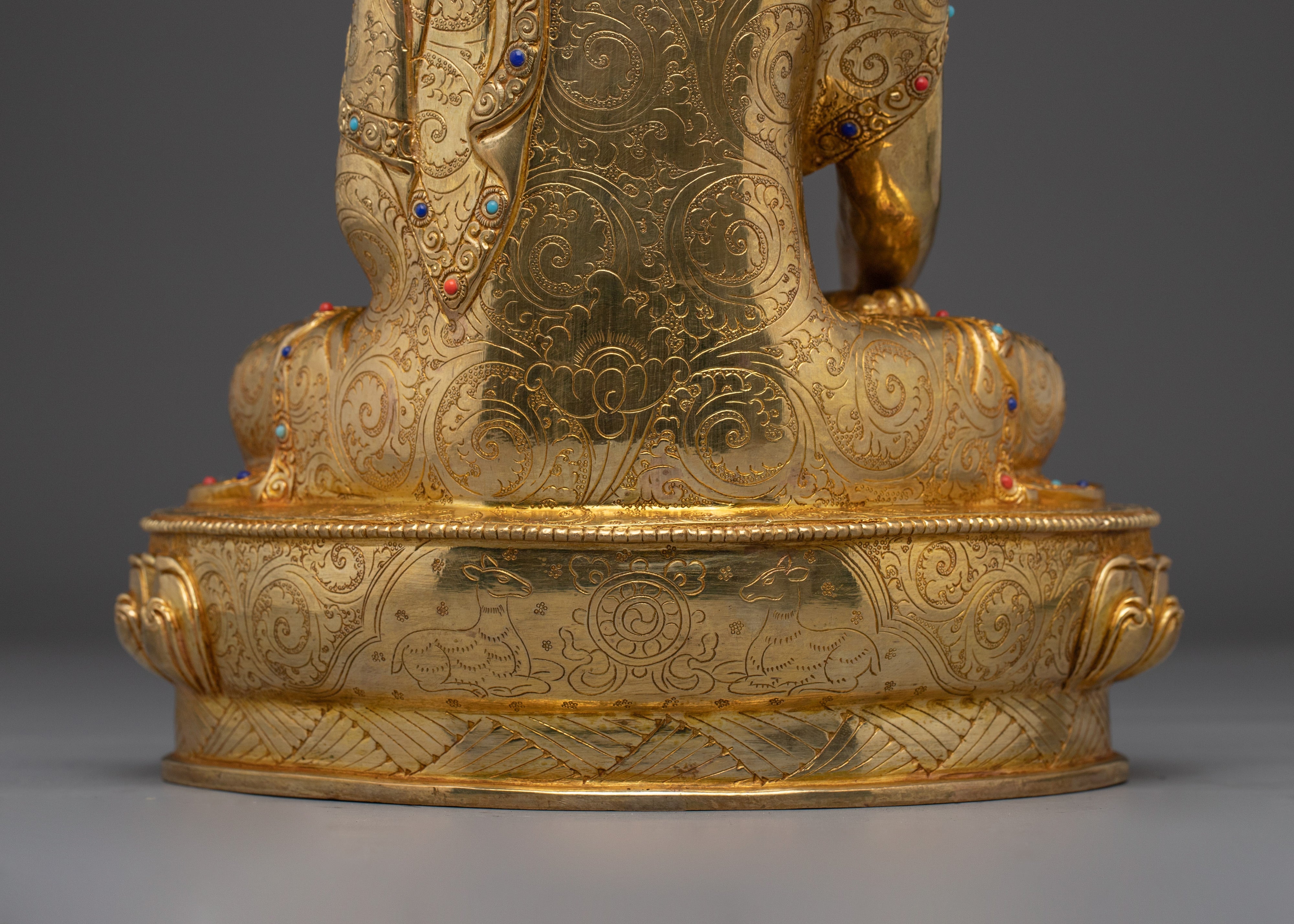 Tibetan Shakyamuni Buddha Spiritual Decor | Himalayan Handmade Statue