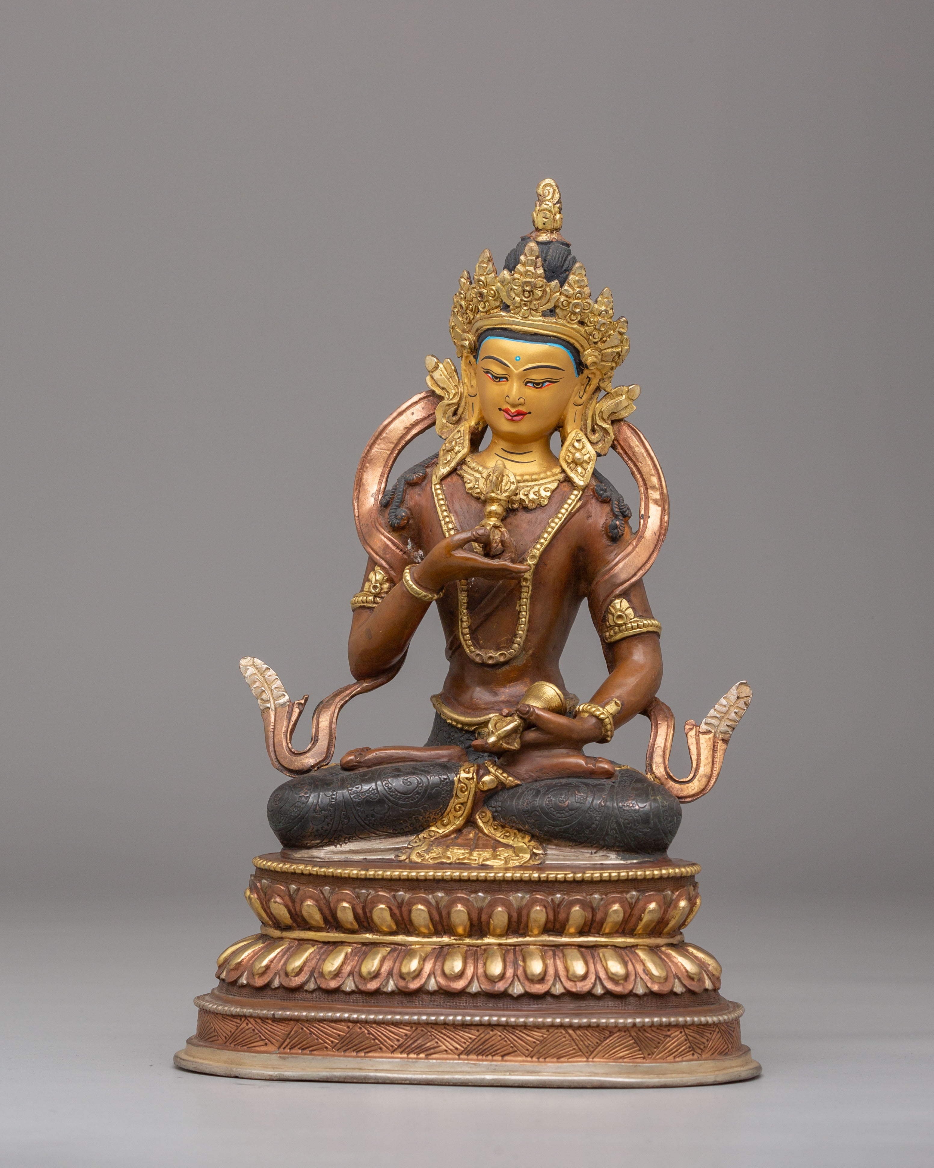 Vajrasattva Copper Handmade Sculpture | Tibetan Buddha Statue