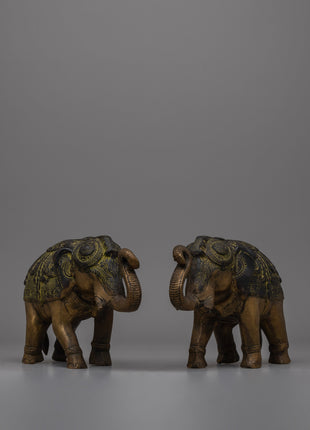 Brass Elephant Figurines | Symbol of Strength and Wisdom