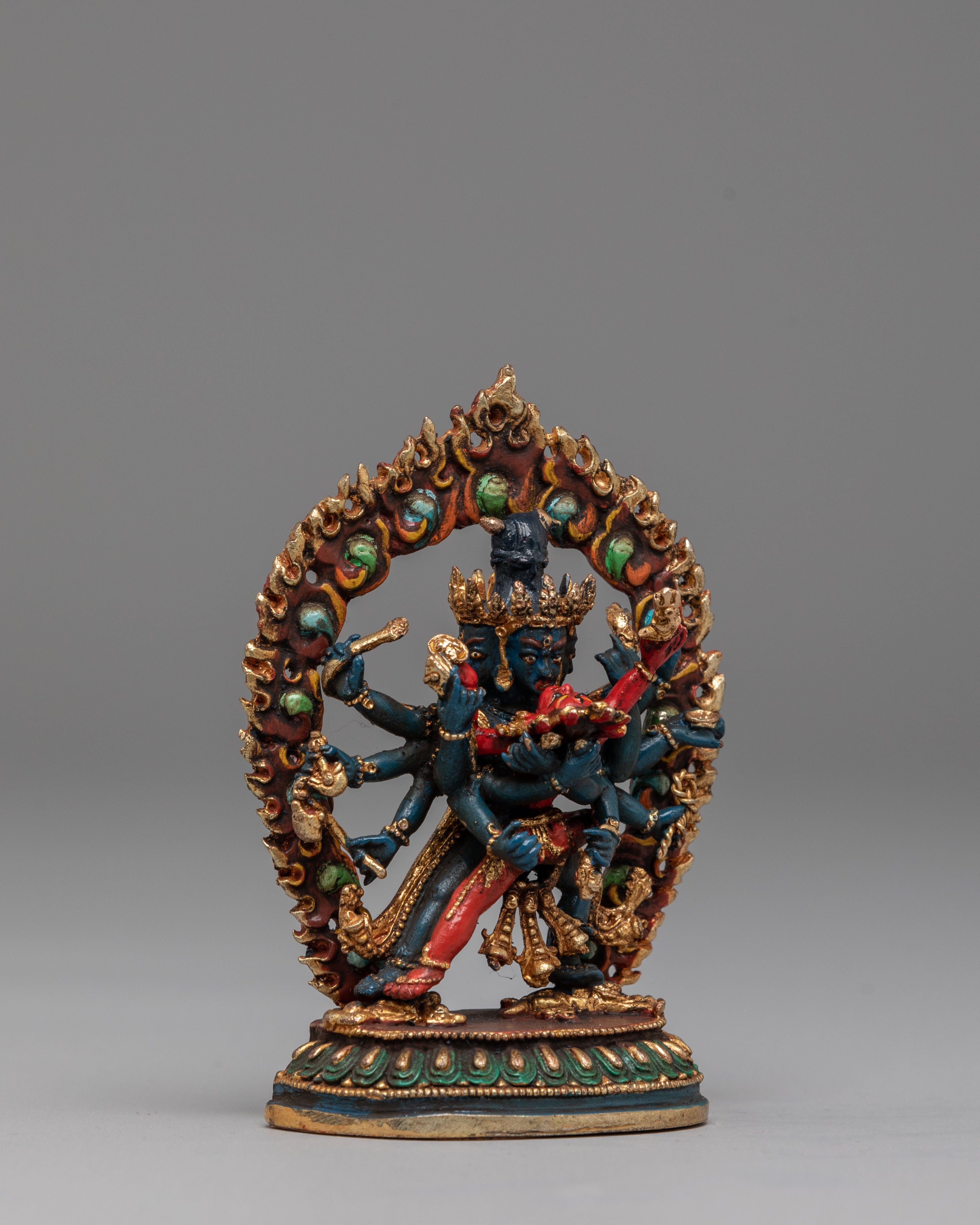 Sacred Protector Icon Chakrasamvara Statue | Tibetan Tantric Deity