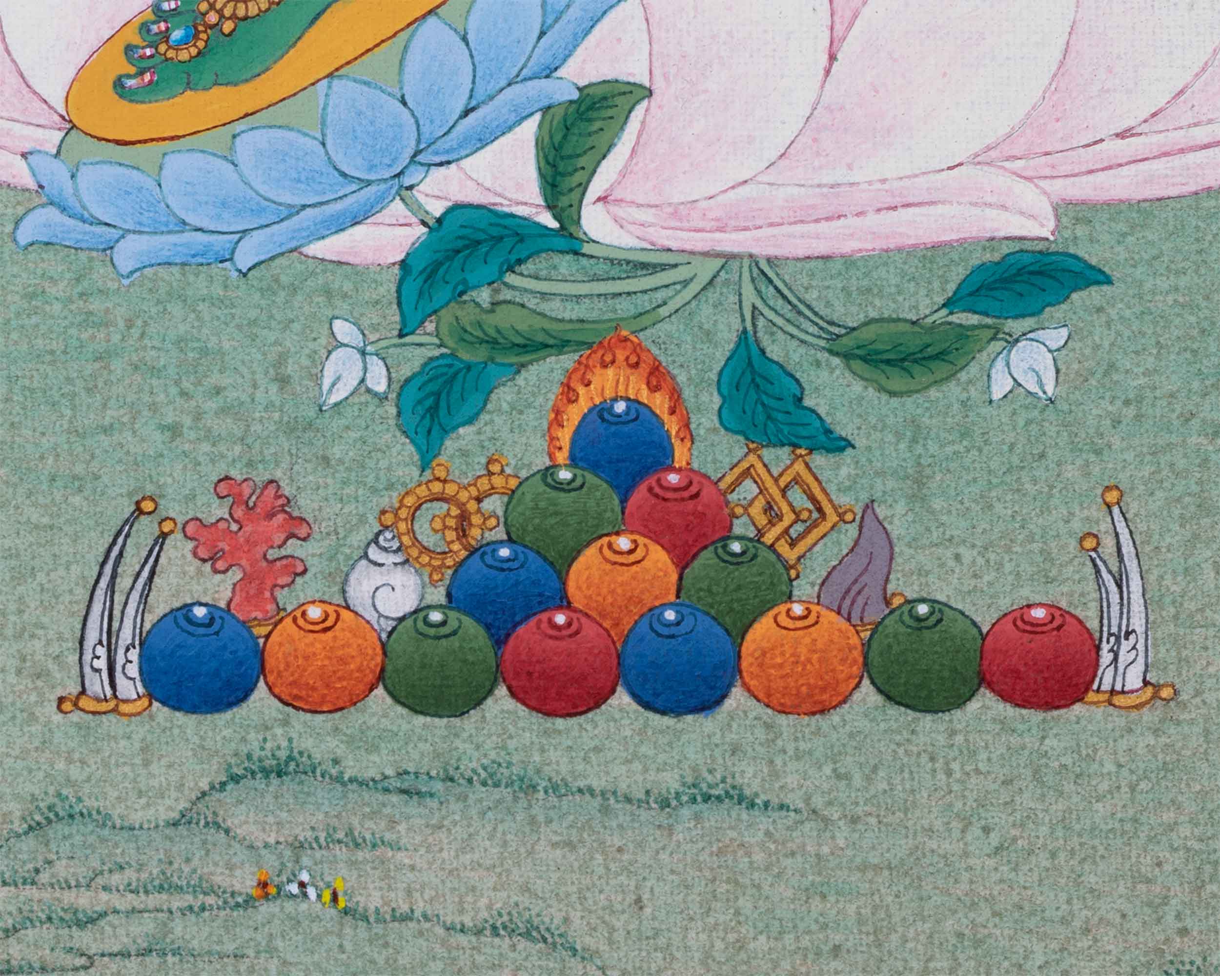 Green Tara (Sgrol-ljang) Thangka | Mother Of All Buddhas | Goddess Of Serenity