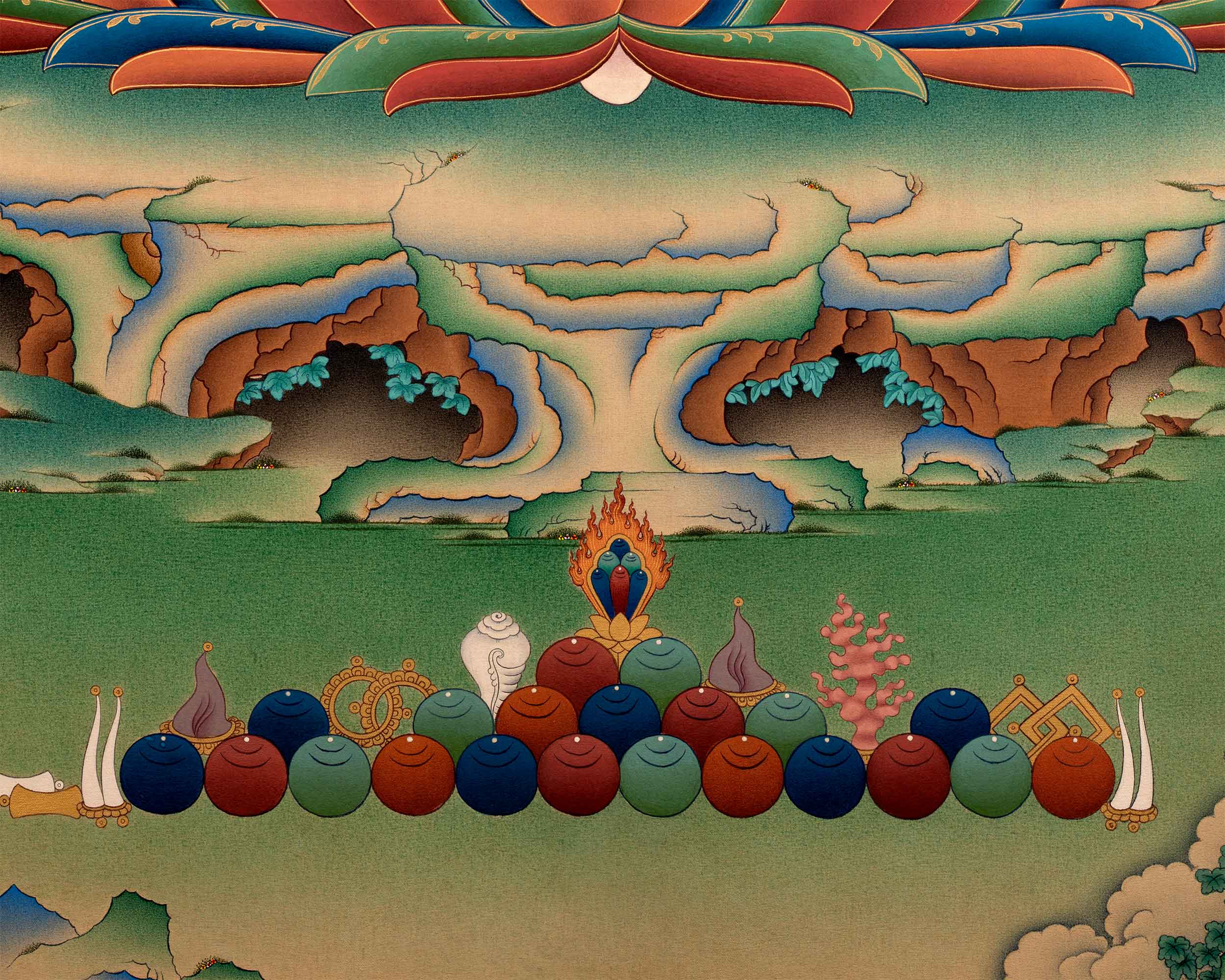 Exquisite Shakyamuni Buddha Thangka Print | Timeless Buddha Canvas For Wall Hanging | Gift Ideas