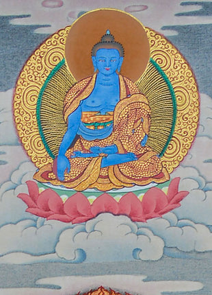 Hand-Painted Hevajra Thangka for Home Deco | A Great Compassion of Vajrayana Buddhism | Nepal Art