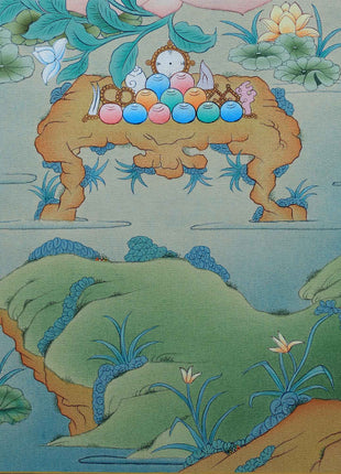 High-Quality Mother Green Tara Thangka Print | Goddess of Compassion | Buddhist Gifts