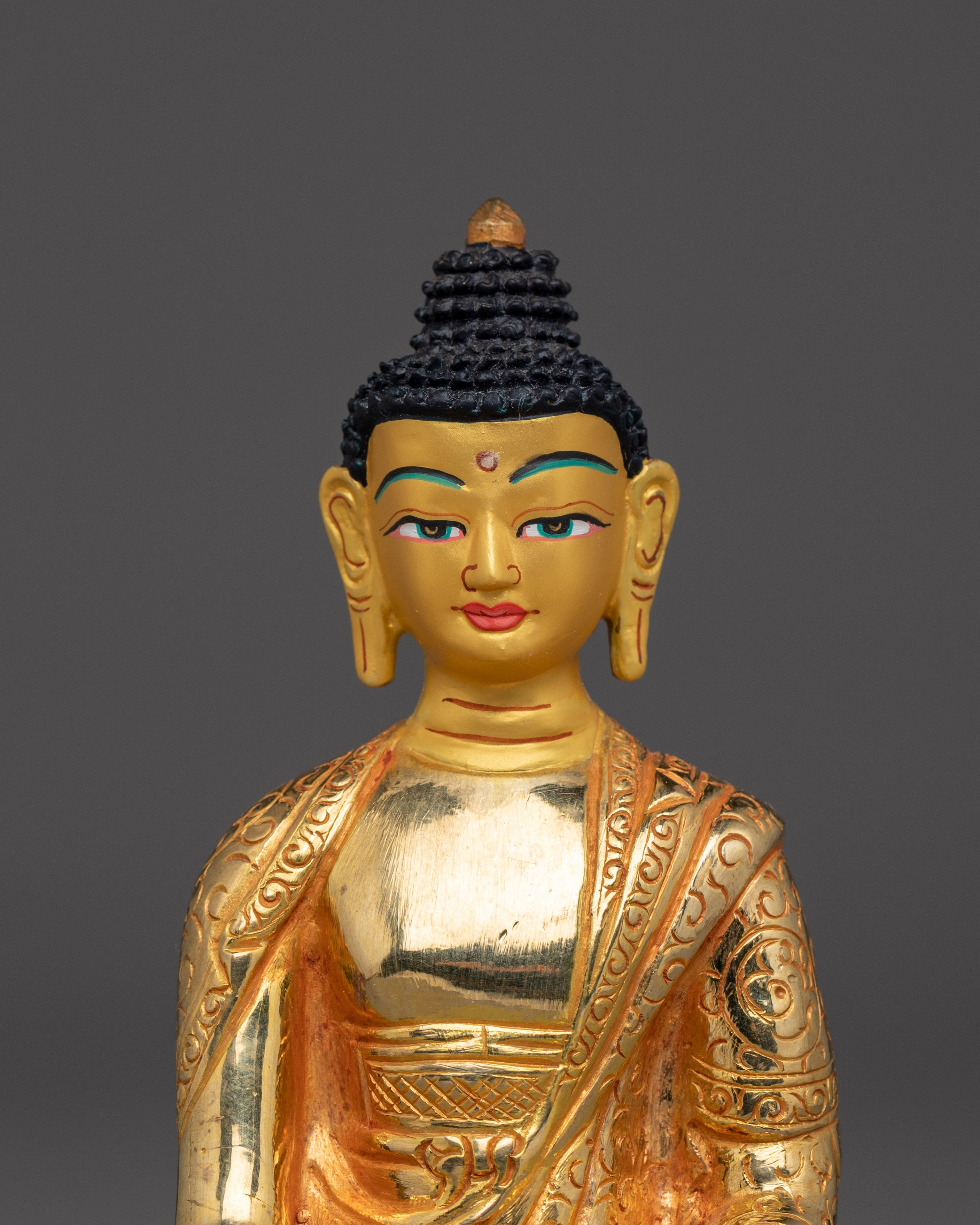 Golden First Buddha Shakyamuni Artwork | Founder of the Buddhist Religion