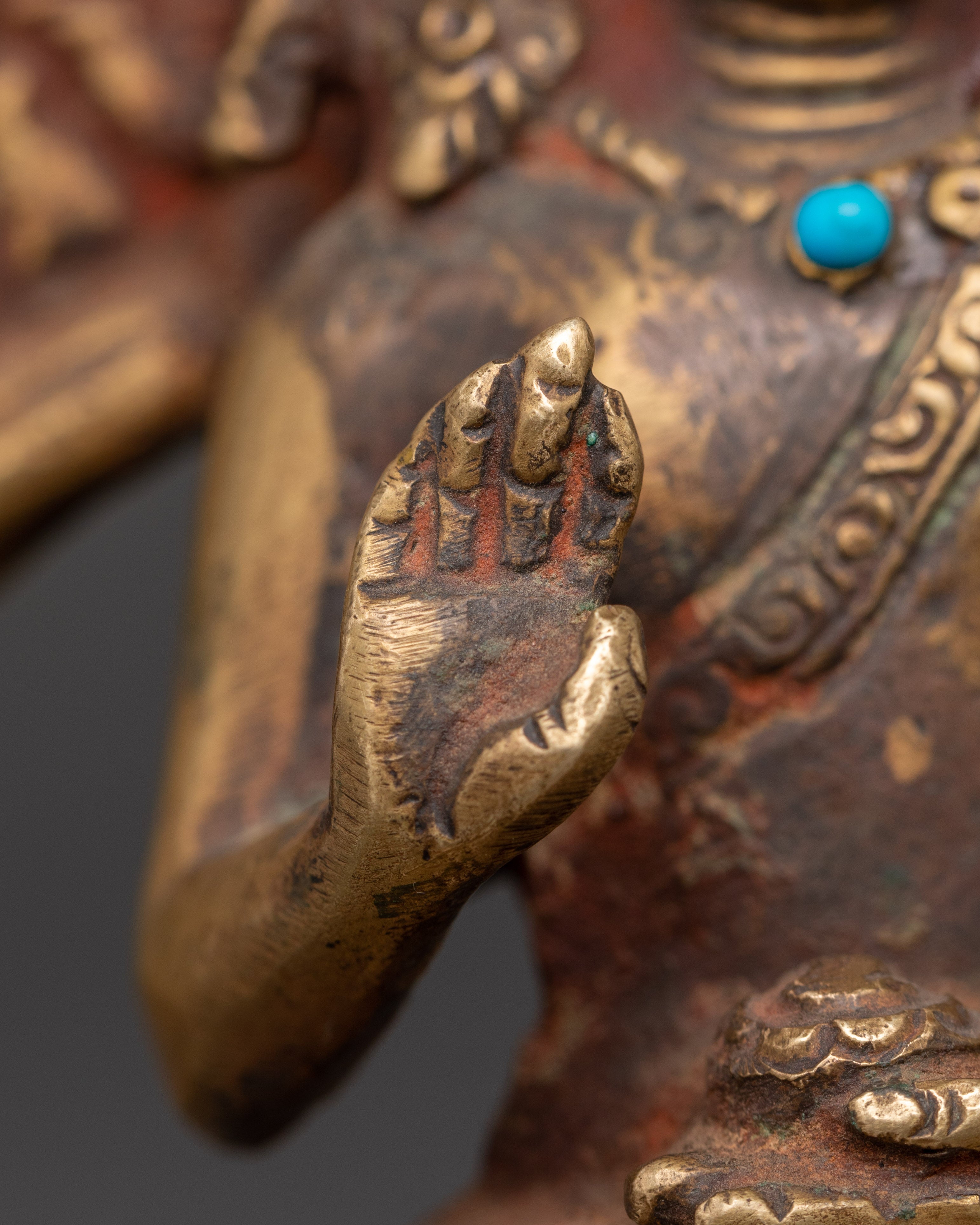 Amogasiddhi Sculpture | Handcrafted Bronze Tibetan Buddha
