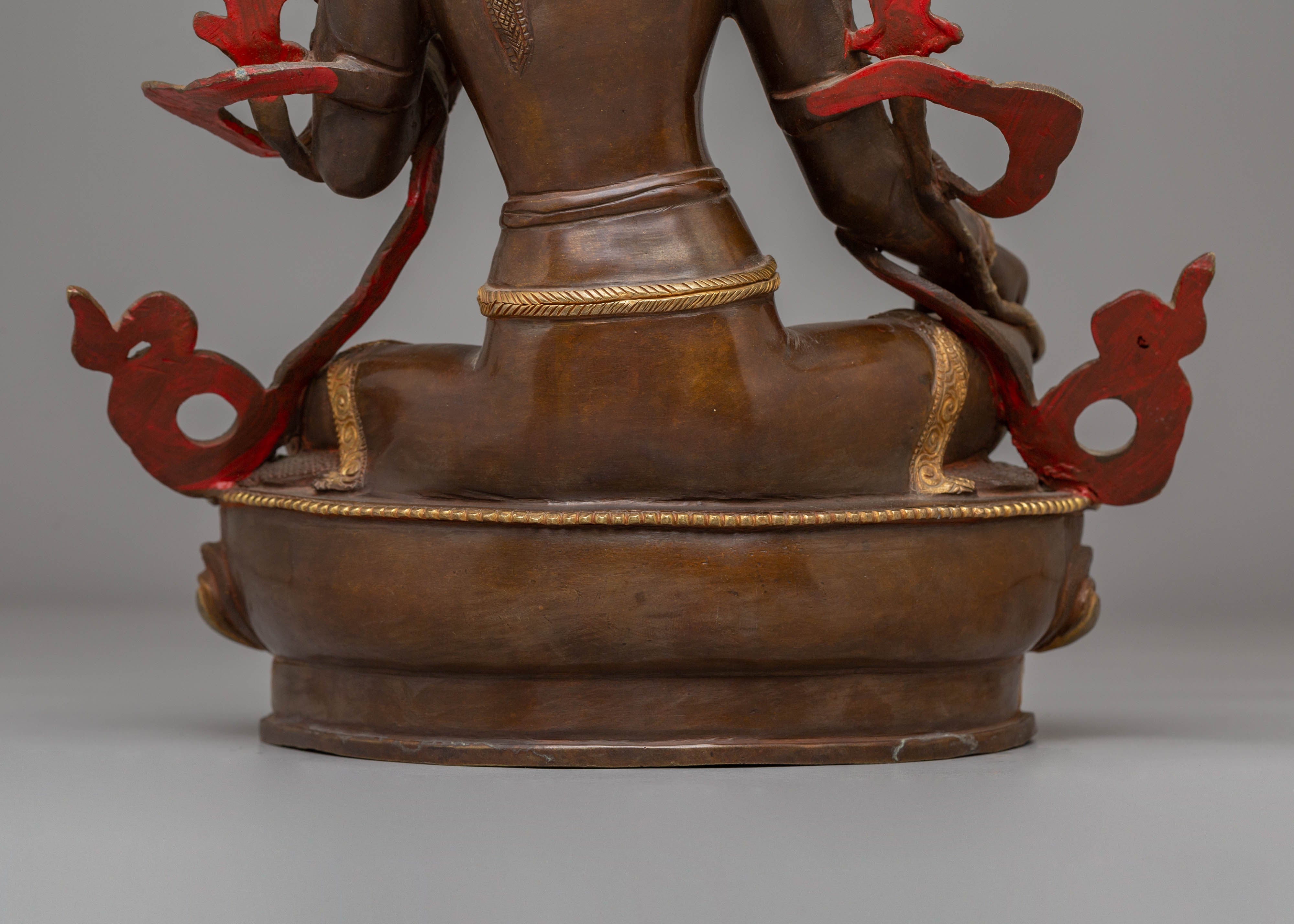 Shyama Tara Sculpture | Goddess of Compassion Green Tara Statue