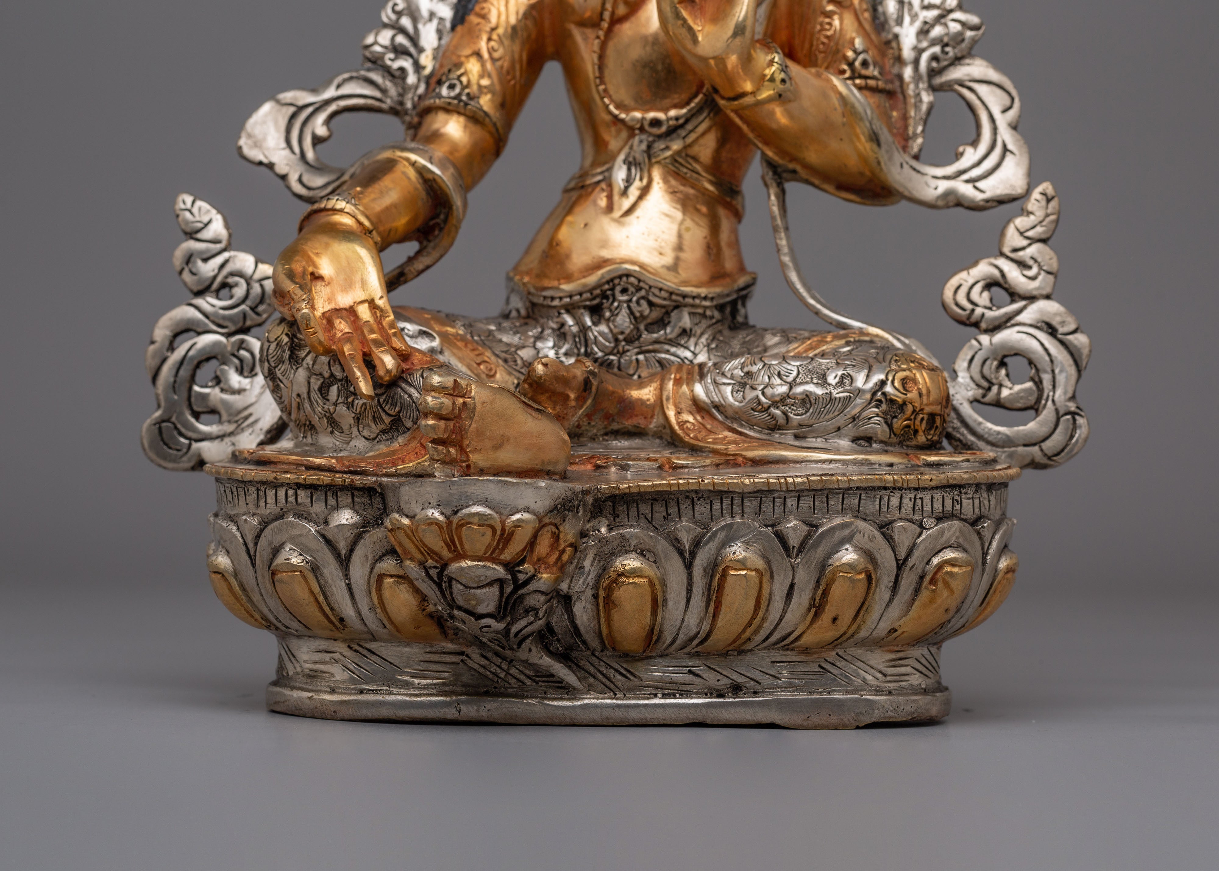 Shyama Tara Statue Of Love And Compassion | Handcrafted Copper Body Statue