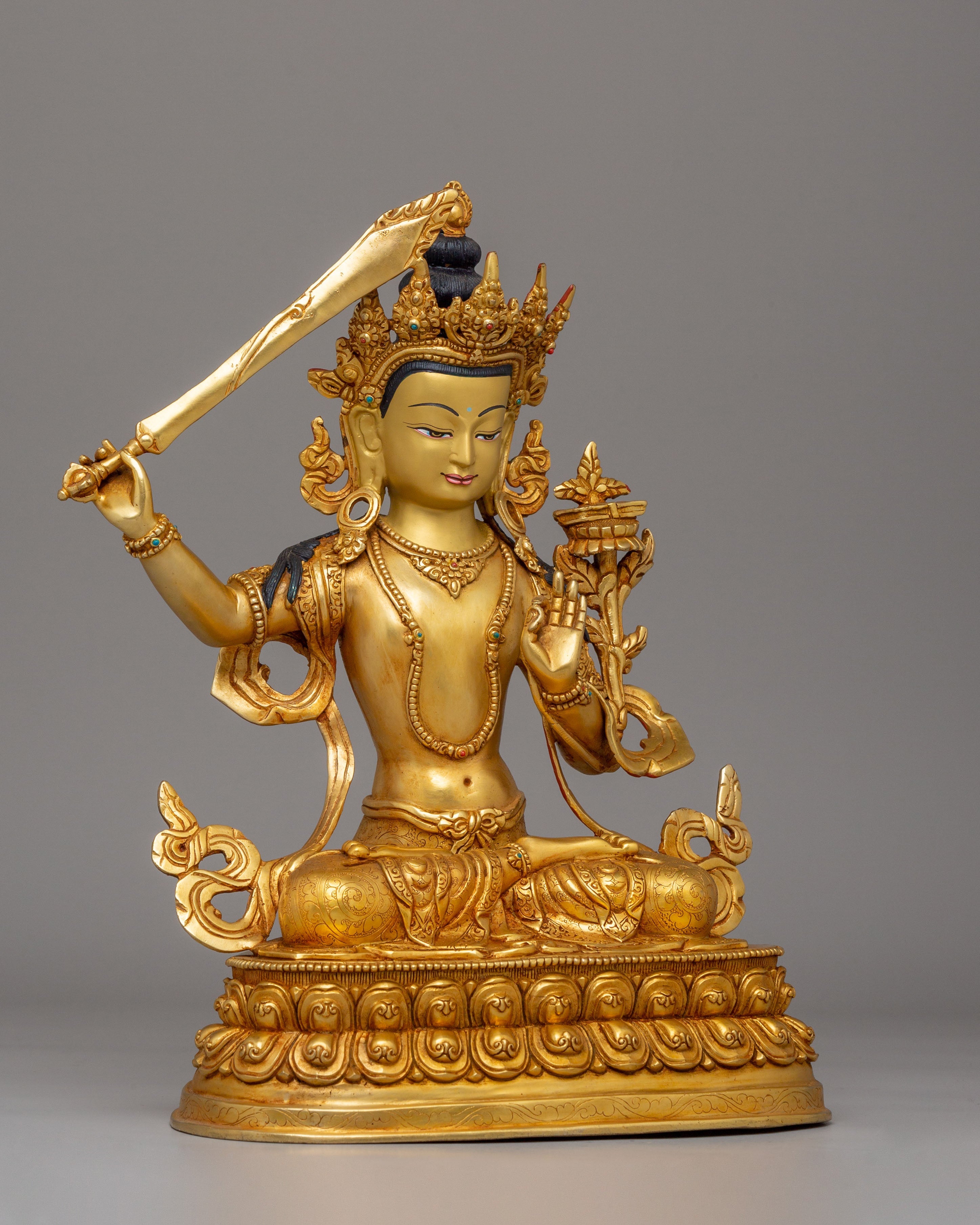 Lord Of Wisdom Manjushri Statue | Bodhisattva Of Enlightenment And Wisdom