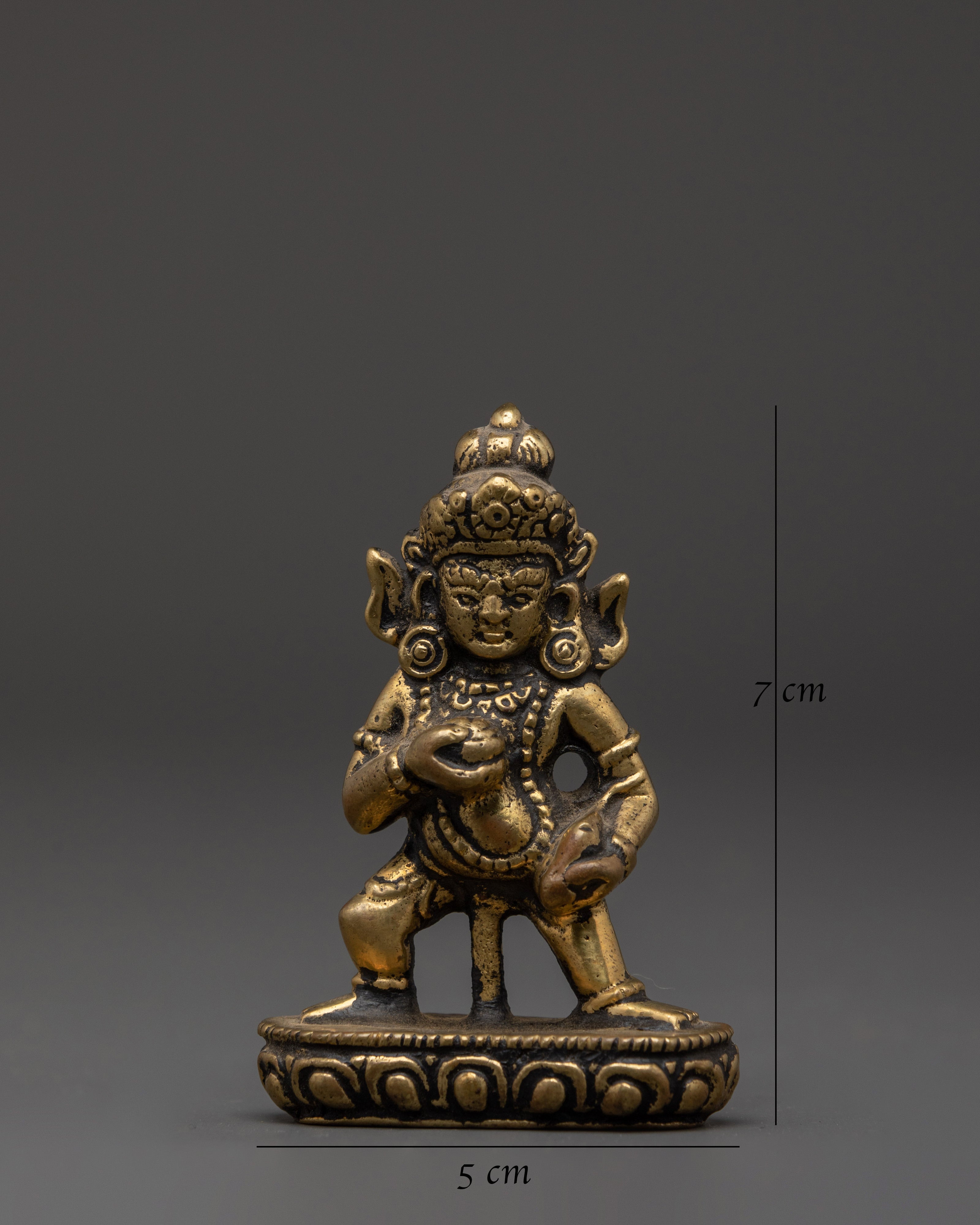 Tibetan Black Dzambhala Statue | Wealth Deity Sculpture for Prosperity & Abundance