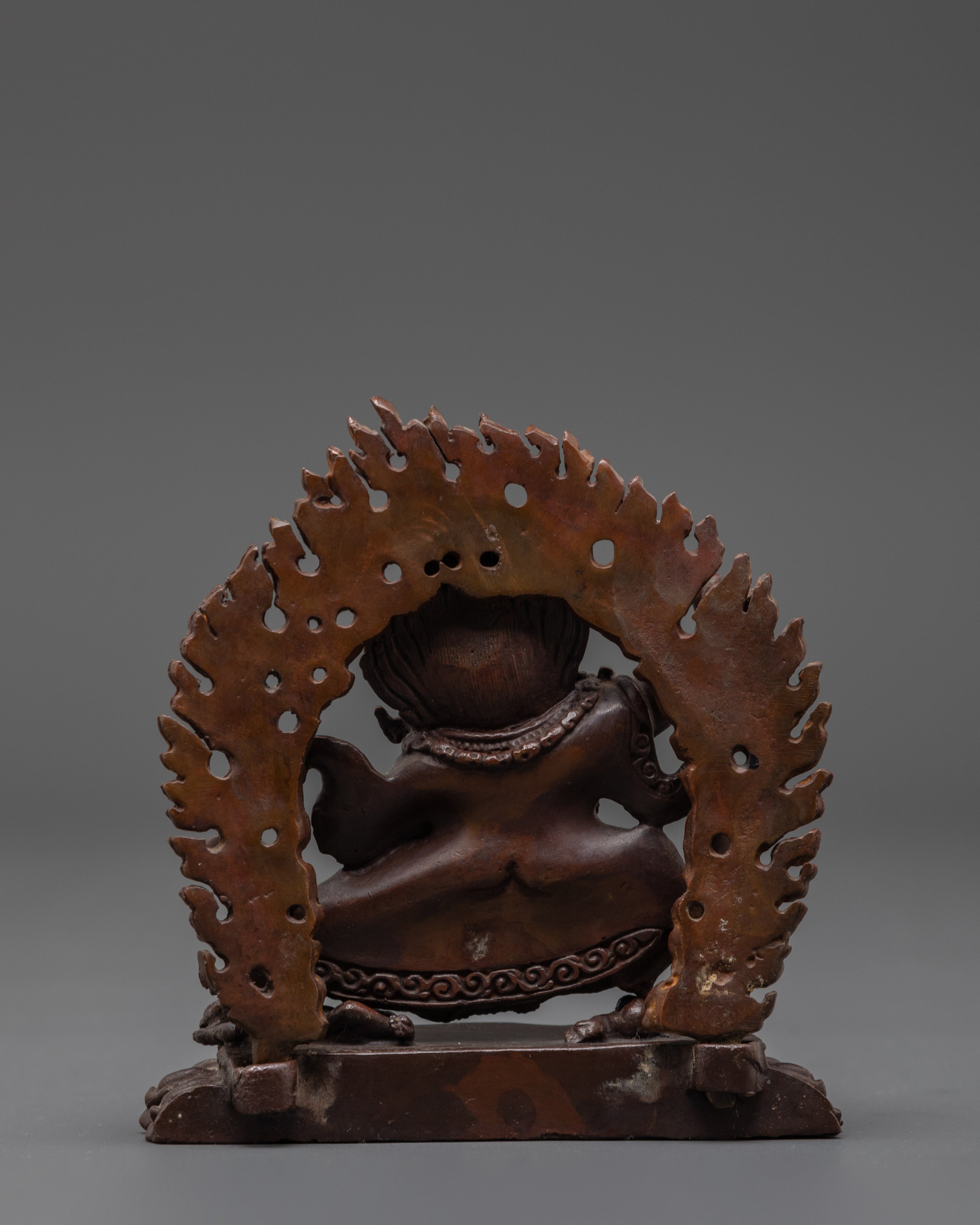 Tibetan Mahakala Bernakchen Protector Deity Statue | Guardian Deity Sculpture