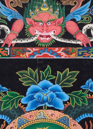 Padhma Pani Thangka Print | Avalokiteshvara Traditional Thangka | Digital Wall Decors