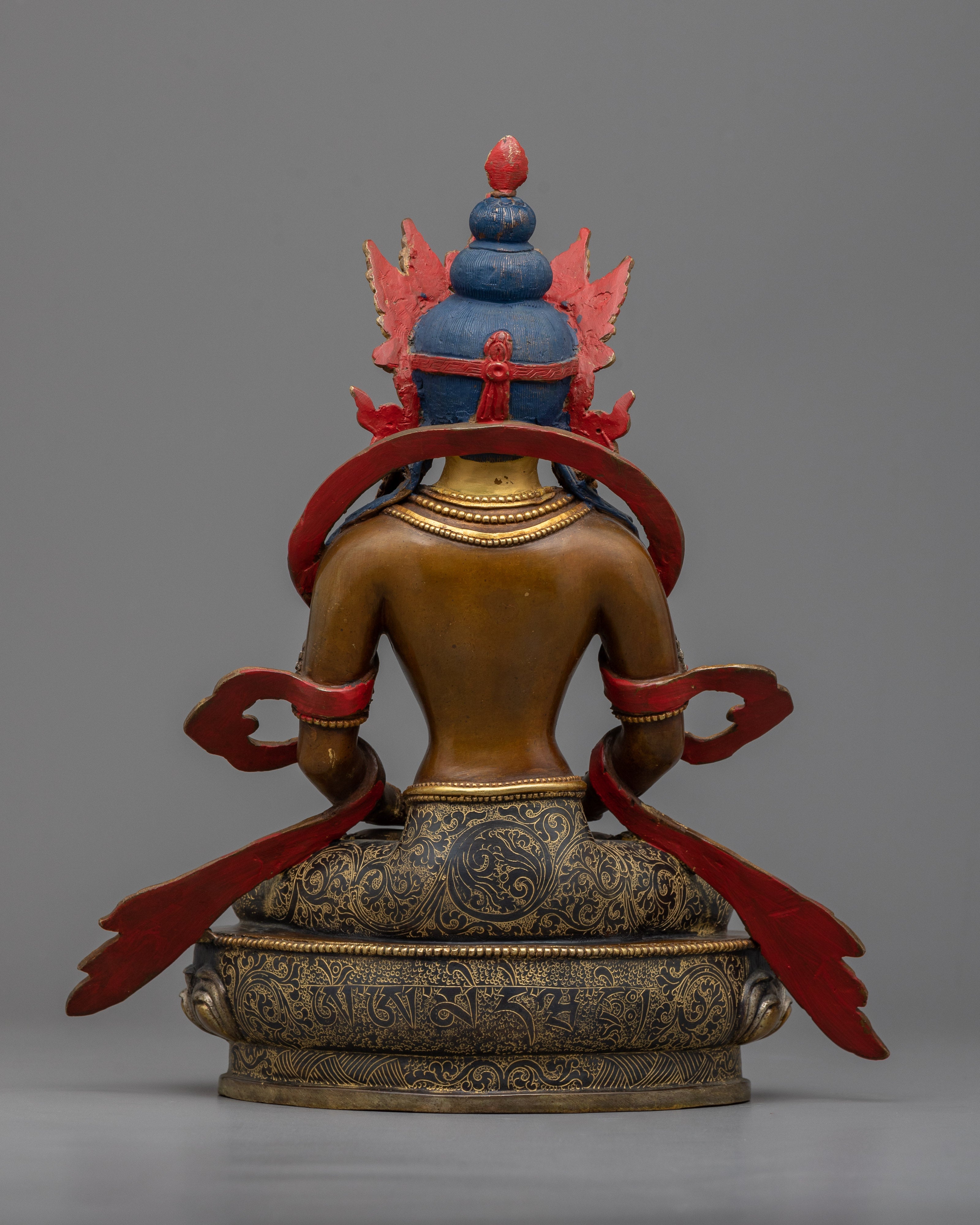 Invite Longevity and Spiritual Prosperity with These Inspiring Amitayus Images in a Stunning Statue