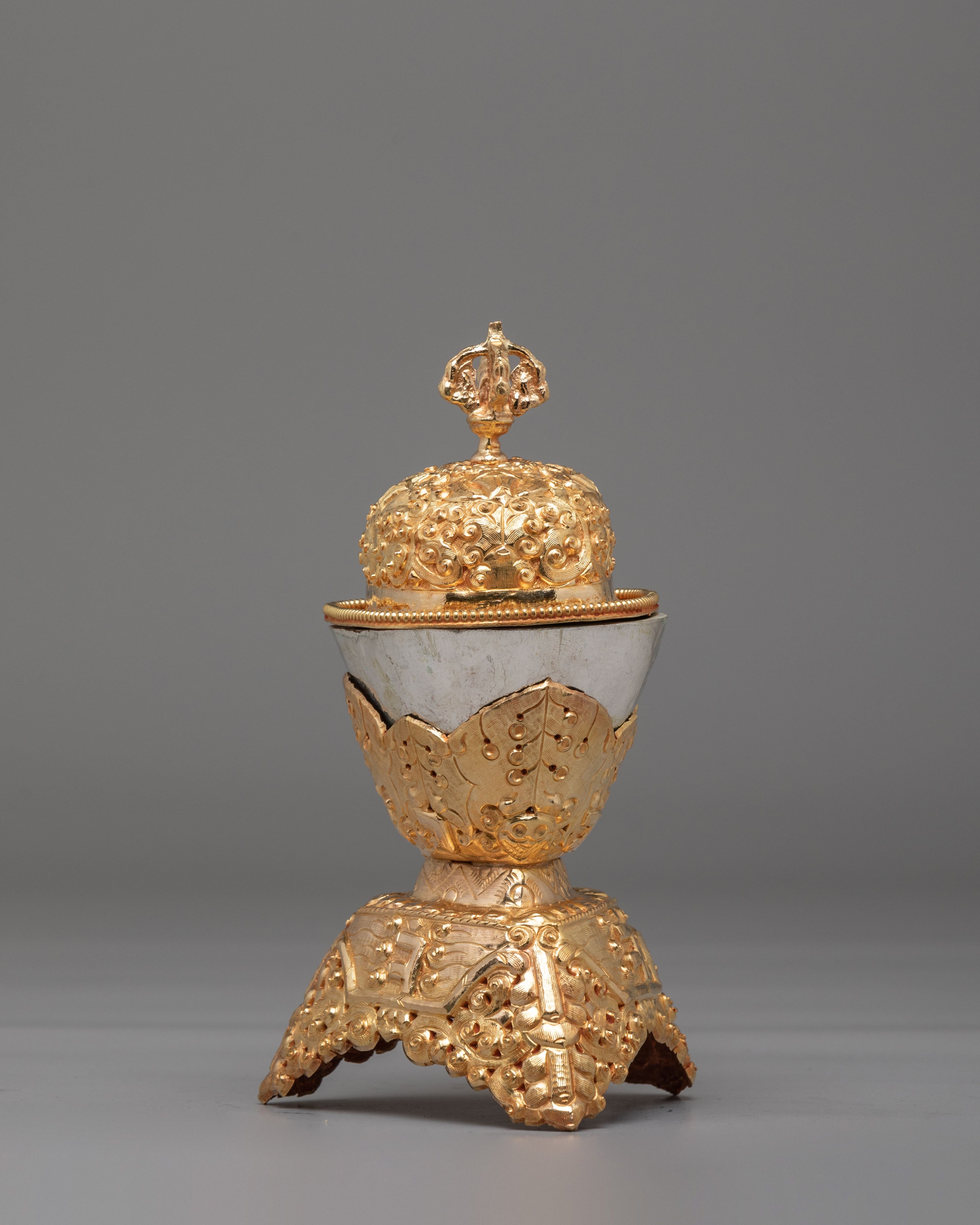 Ceremonial Ritual Kapala Set | Sacred Offering Vessels