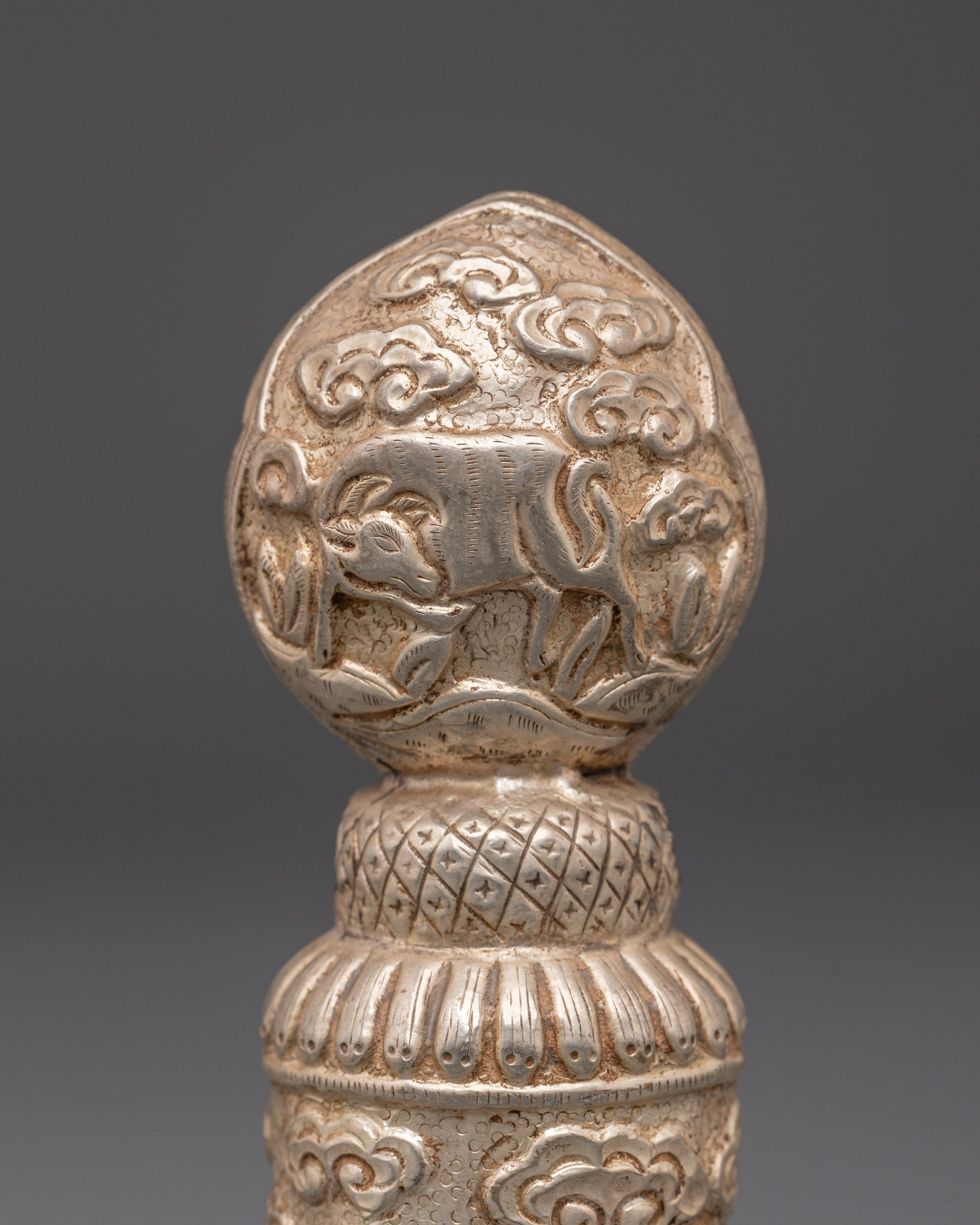 Buddhist Auspicious Seal | Sacred Tibetan Ritual Artifact