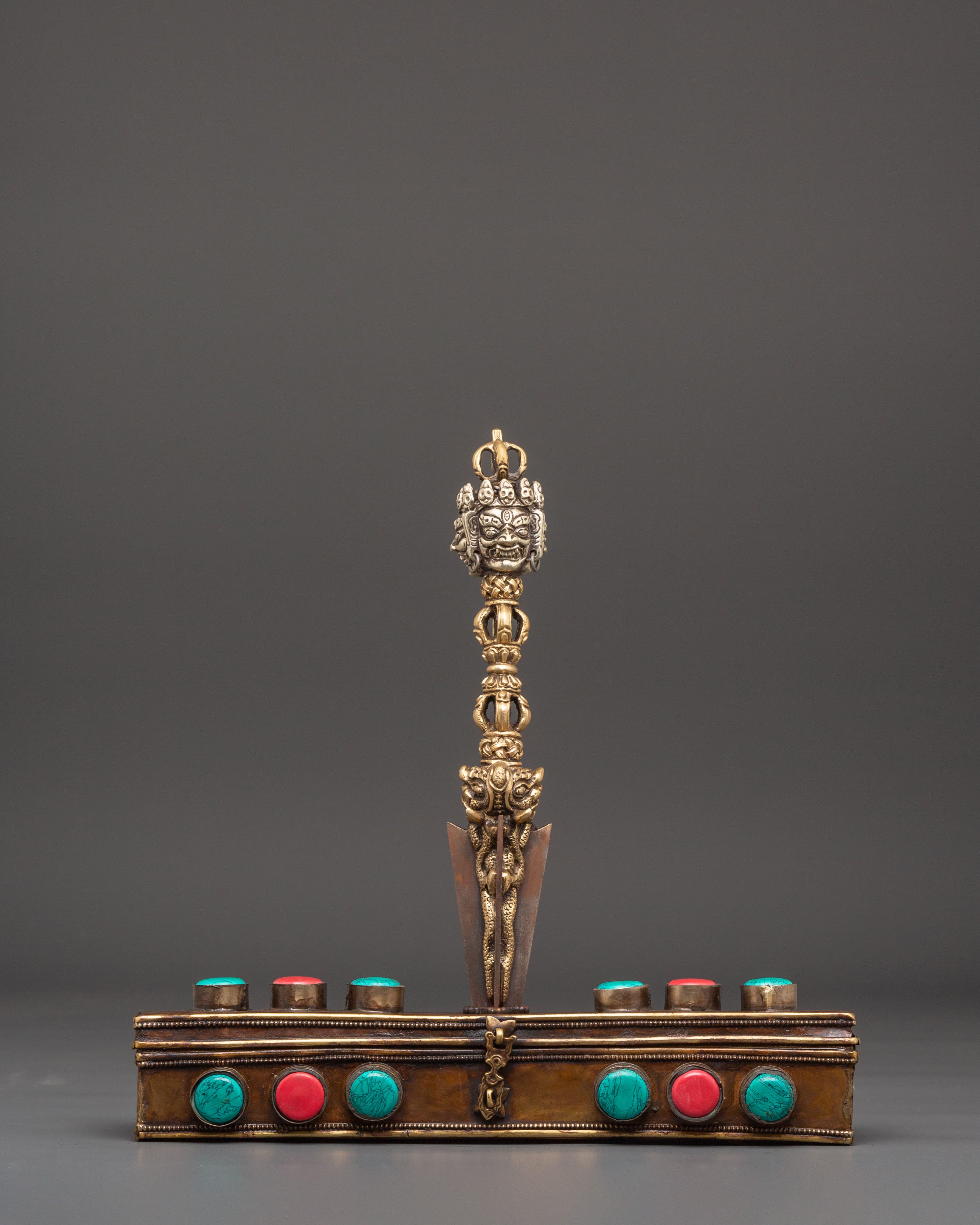 Tibetan Phurba with Box | Sacred Ritual Dagger