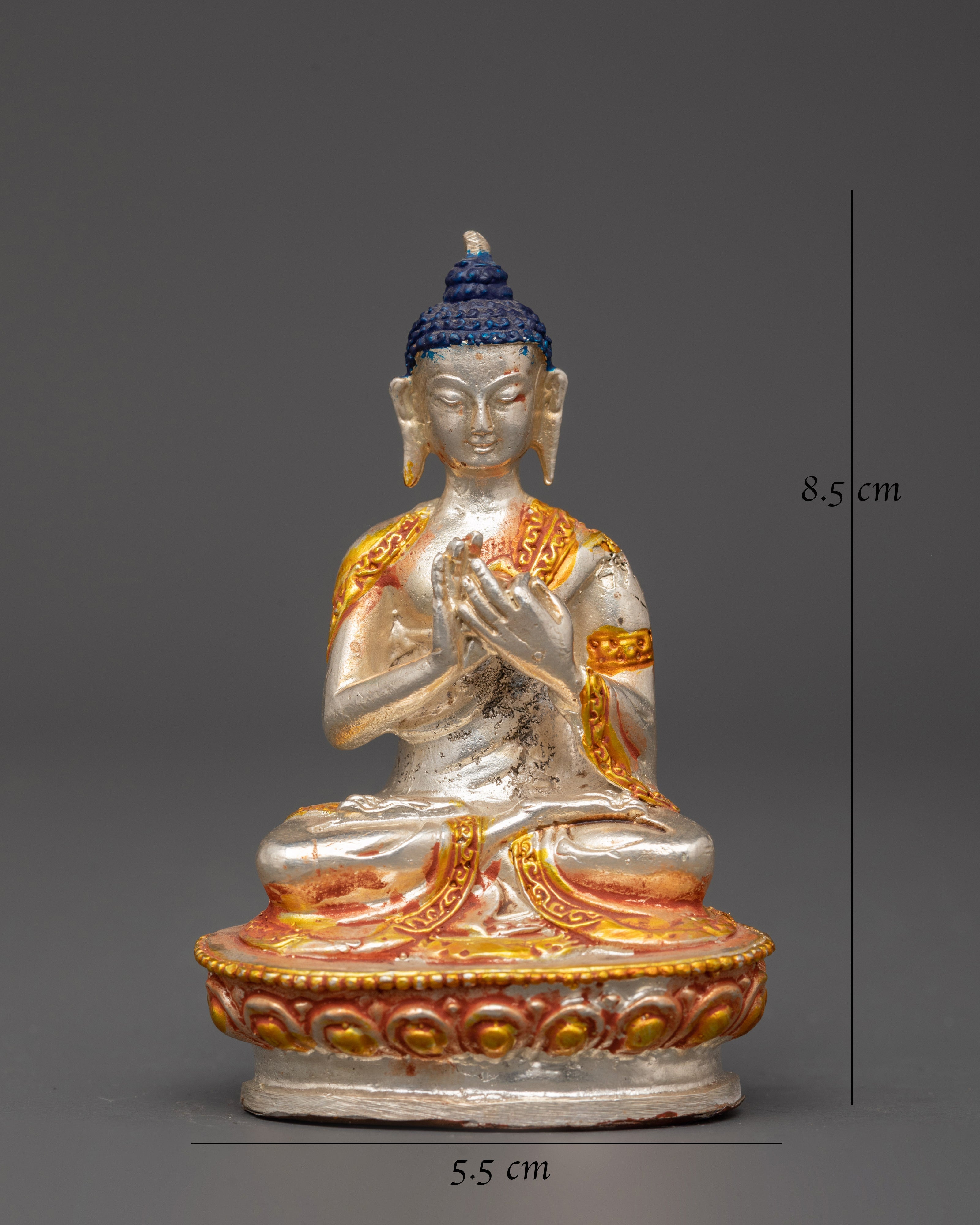 Gold & Silver-Plated Vairochana Buddha | Spiritual Practice & Wisdom