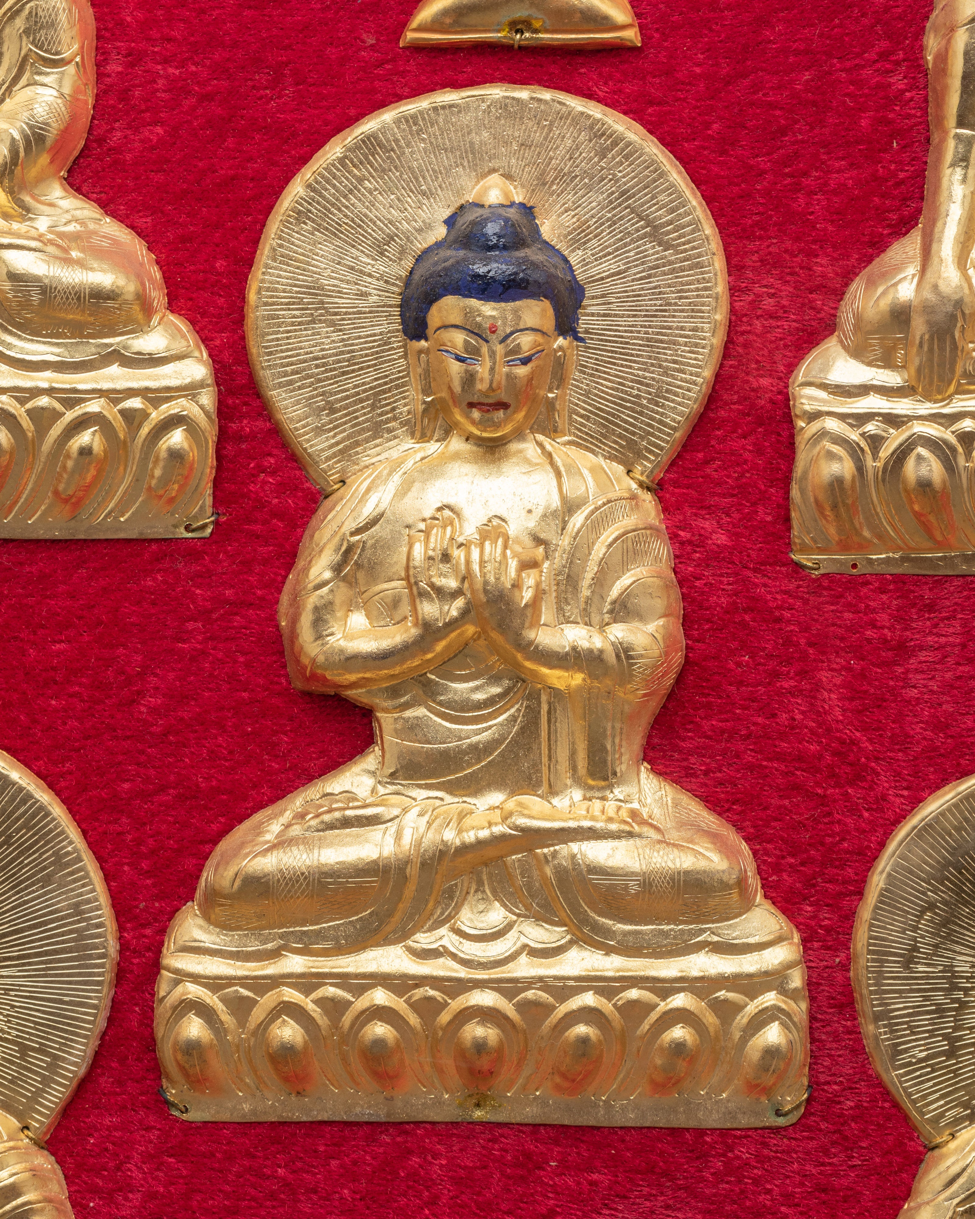 Five Dhyani Buddhas Wall Hanging | Spiritual Wall Decor | Buddhist Home Decor