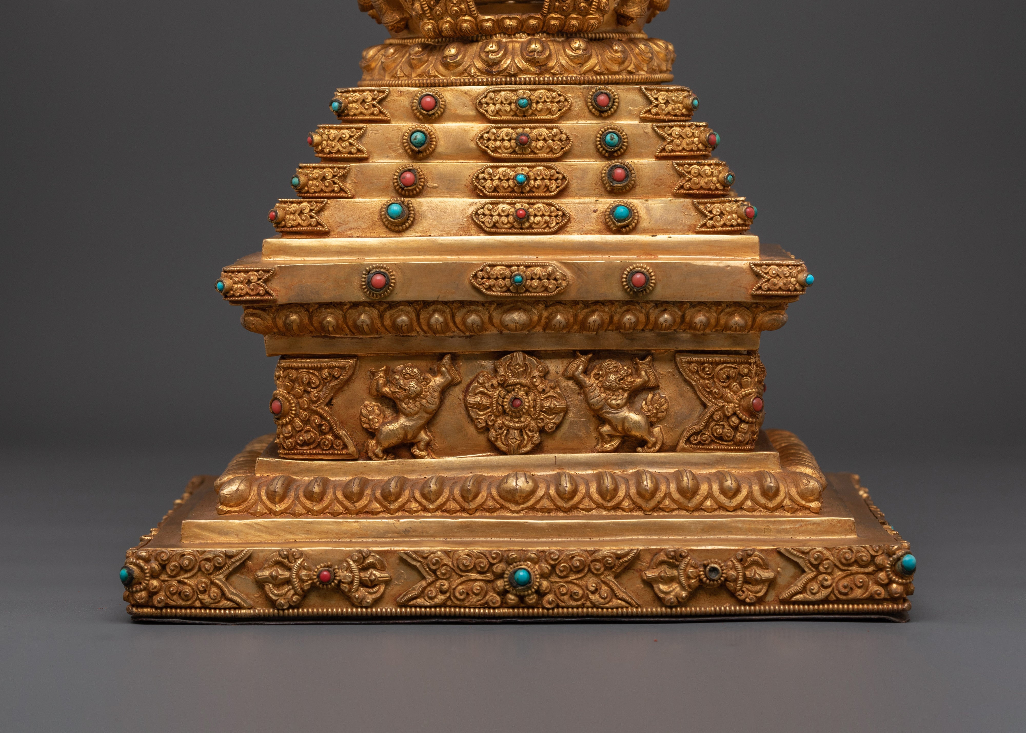 Handcrafted Buddhist Alter Stupa | Sacred Art for Meditation Space