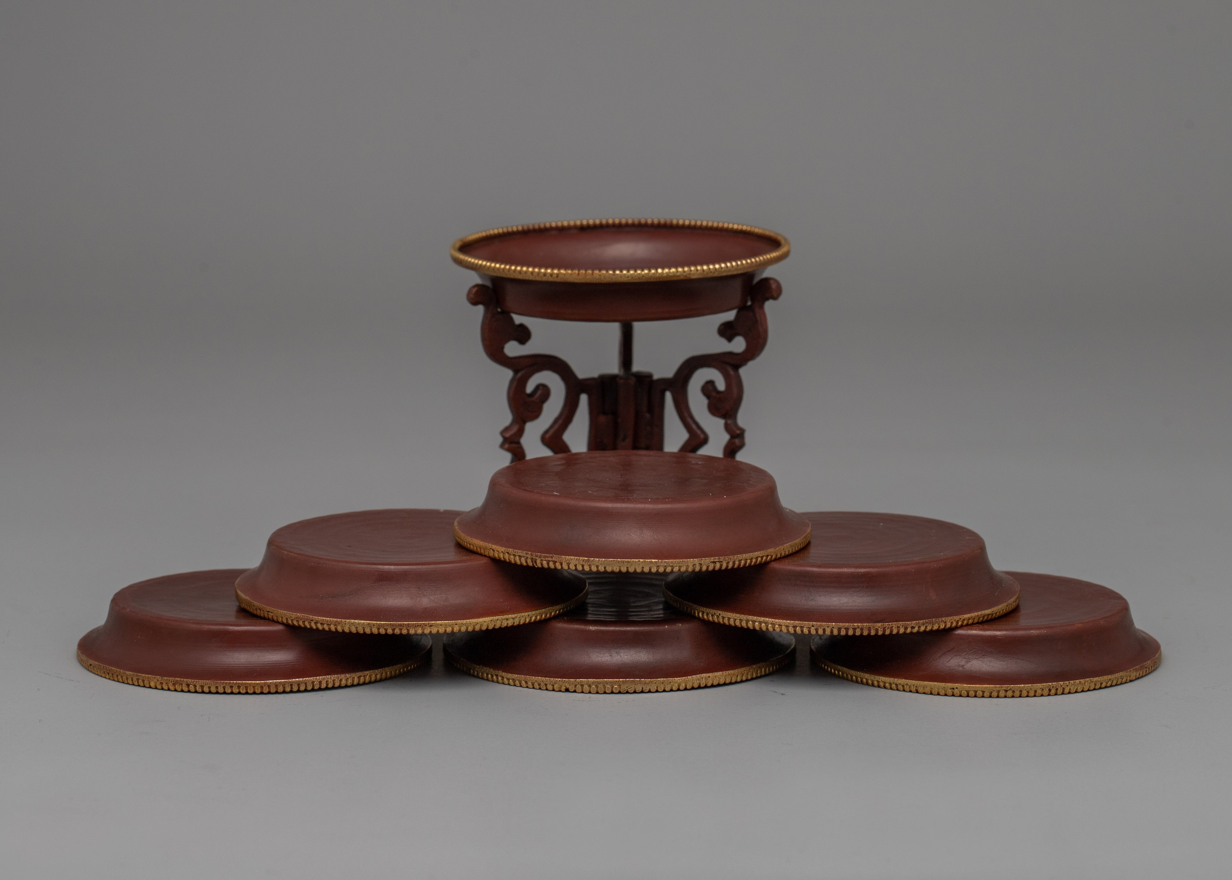 Traditional Water Offering Set | Ritual Bowls for Meditation and Devotion