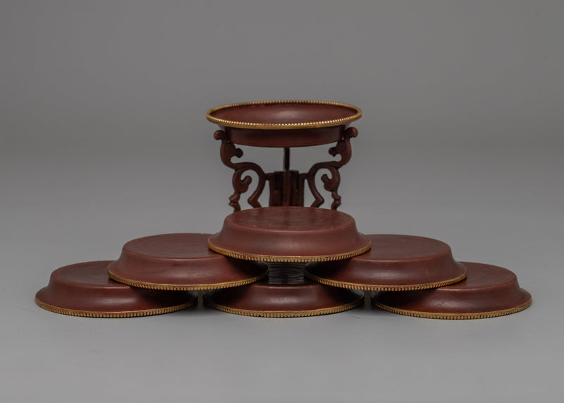 Traditional Water Offering Set | Ritual Bowls for Meditation and Devotion