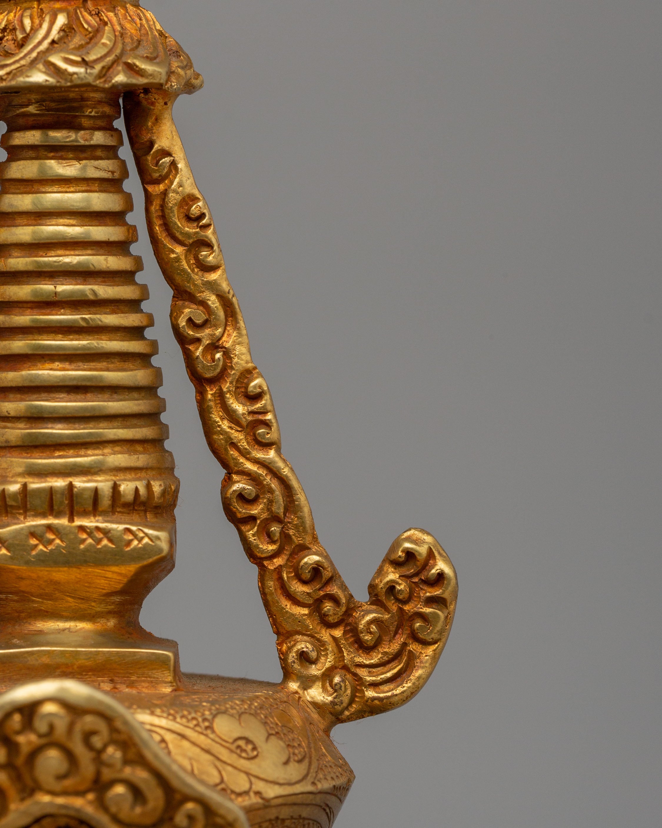 Traditional Tibetan Altar Stupa | Lotus Blossom Design