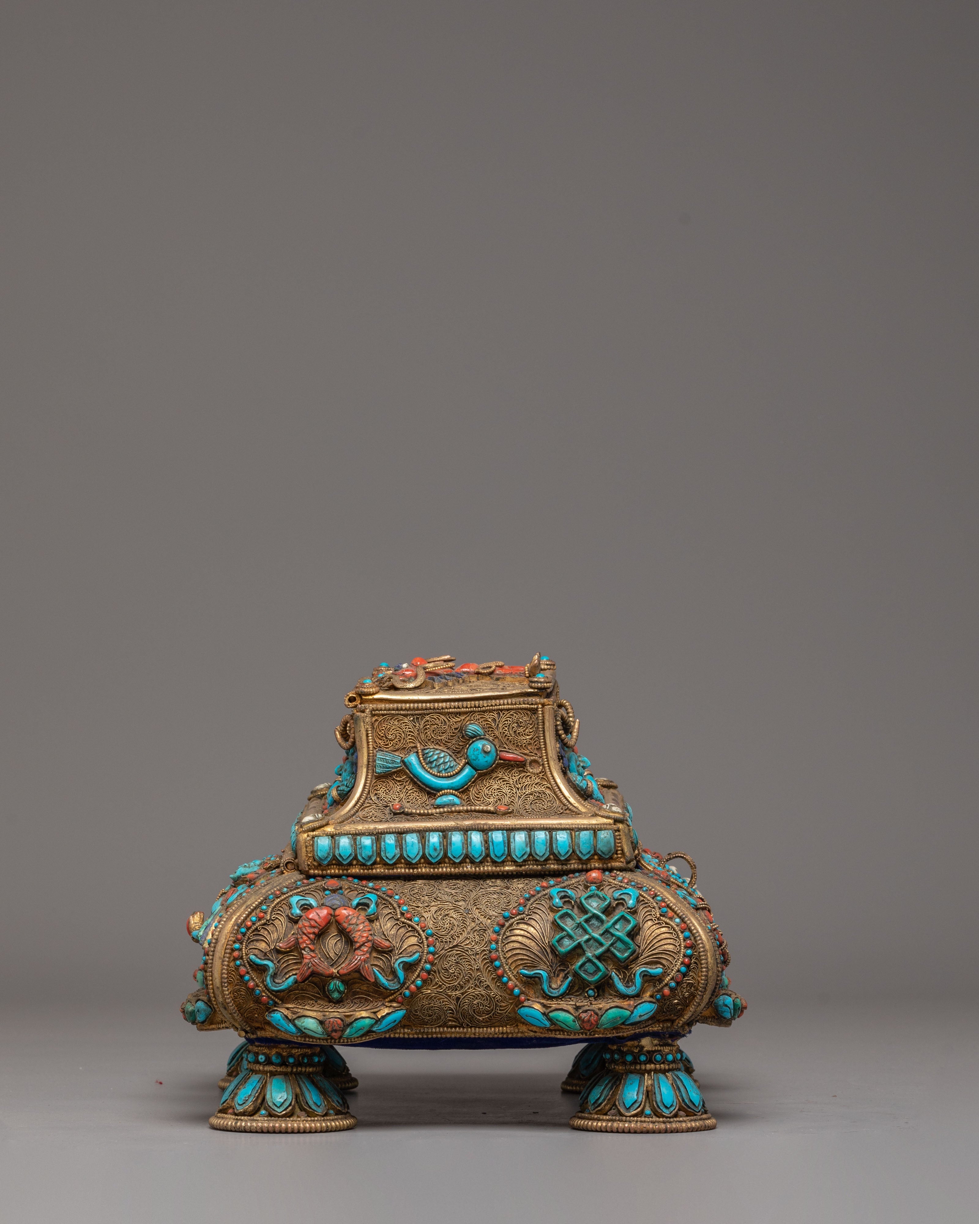 Handmade Tibetan Treasure Box Set | Himalayan Ritual Boxes