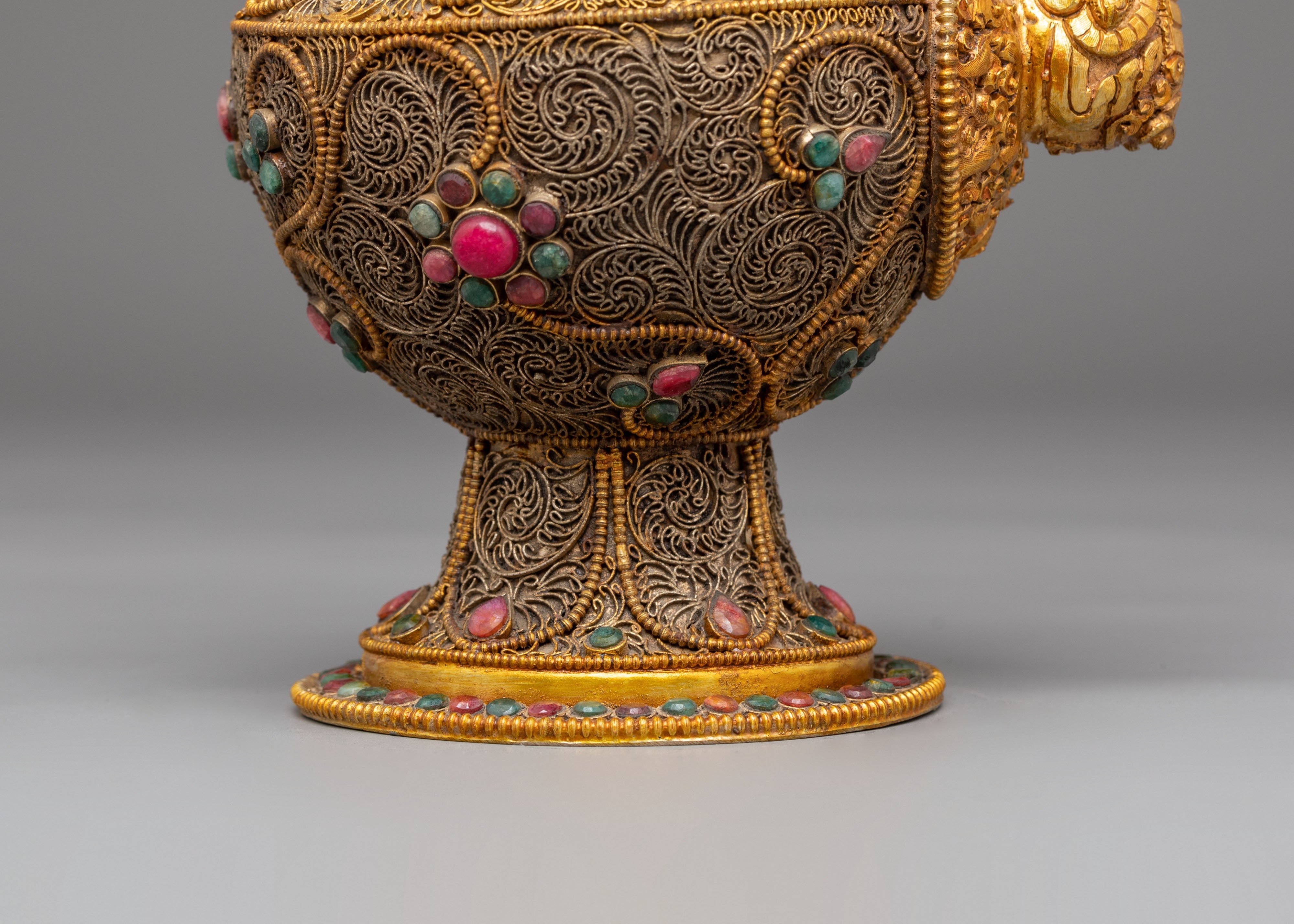 Tibetan Buddhist Bhumba for Ritual | Sacred Vessel for Ceremonies