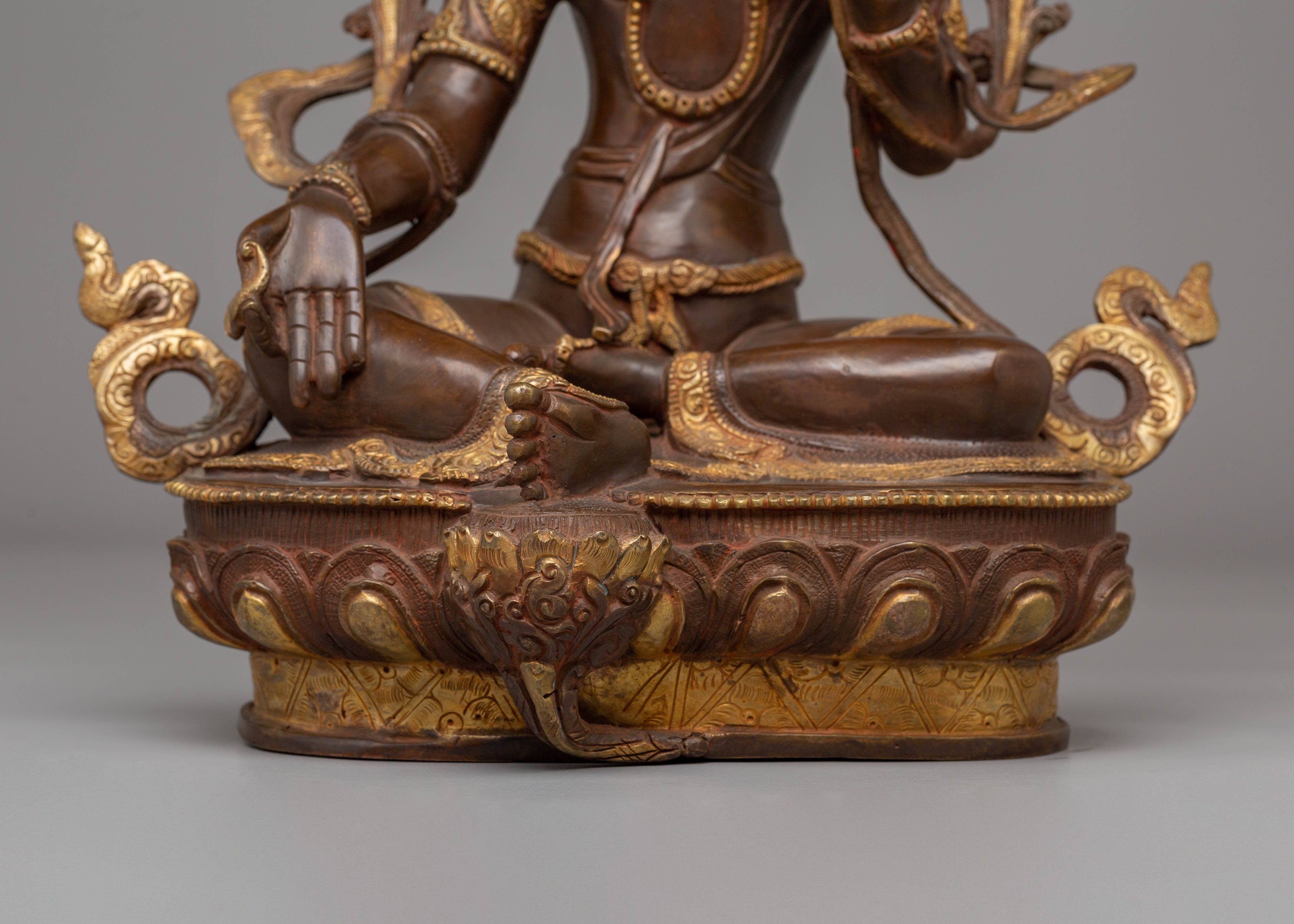 Shyama Tara Sculpture | Goddess of Compassion Green Tara Statue