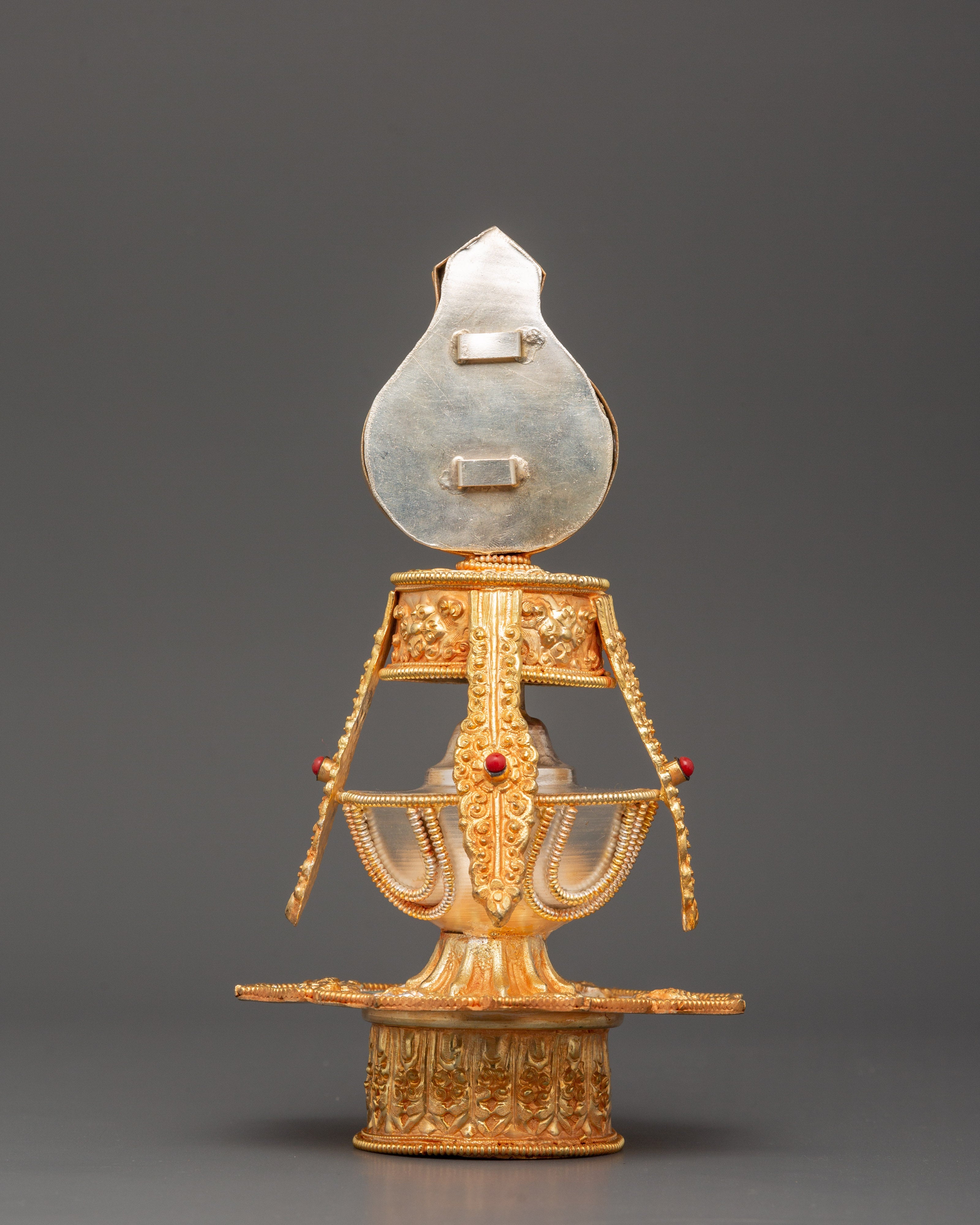 Handmade Tibetan Ritual Life Vase | Sacred Longevity Spiritual Item
