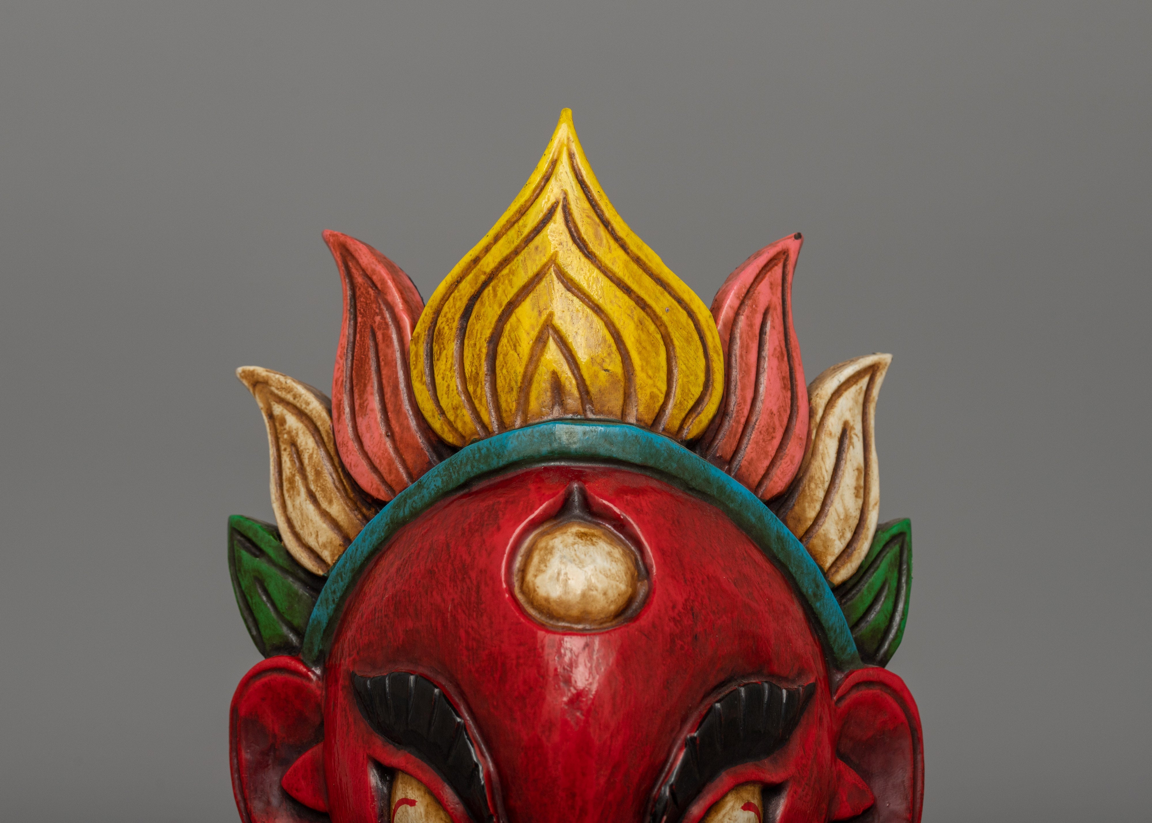 Hindu Garuda Mask | Spiritual Wooden Ritual Mask