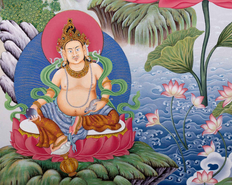 Exquisite Guru Rinpoche Thangka Print | Experience the Blessings Of Padmasambhava With Our Canvas Print