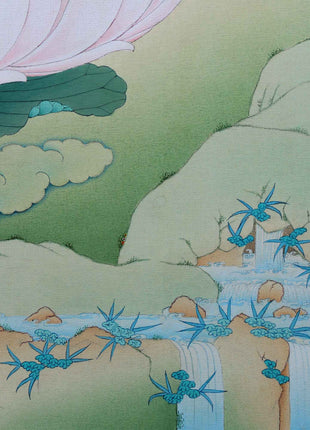 Mother Green Tara Thangka Print | Goddess of Compassion | Tibetan Buddhist Artwork