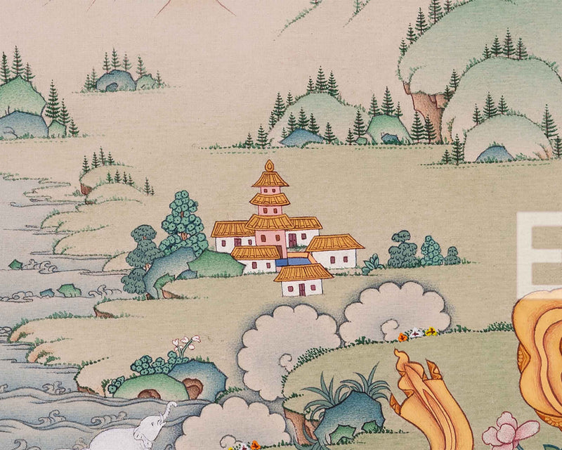 The Radiant Green Tara Thangka | Mother Green Tara for Meditation | Traditional Wall Decors