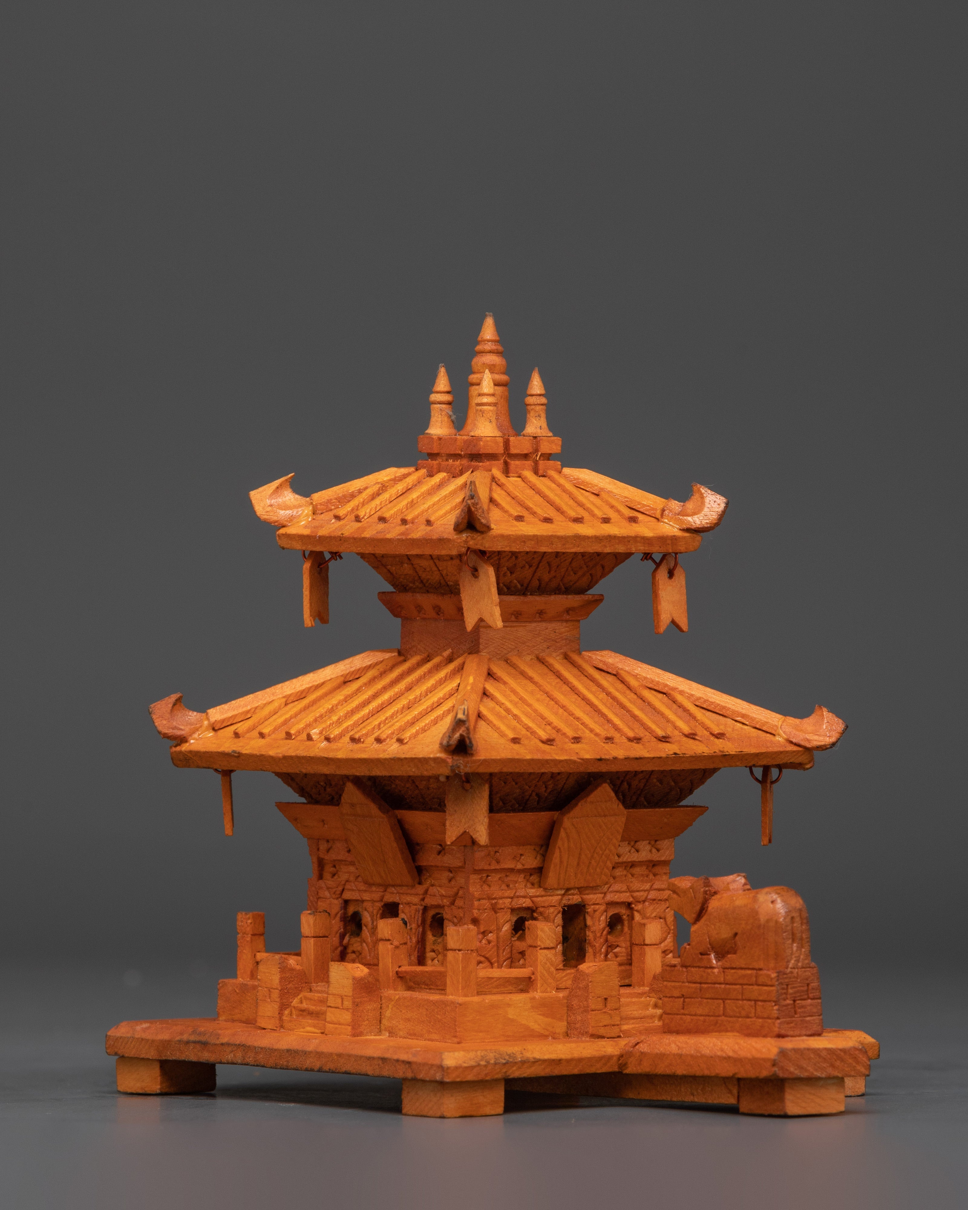 Wooden Buddhist Religious Stupa | For Ritual Use