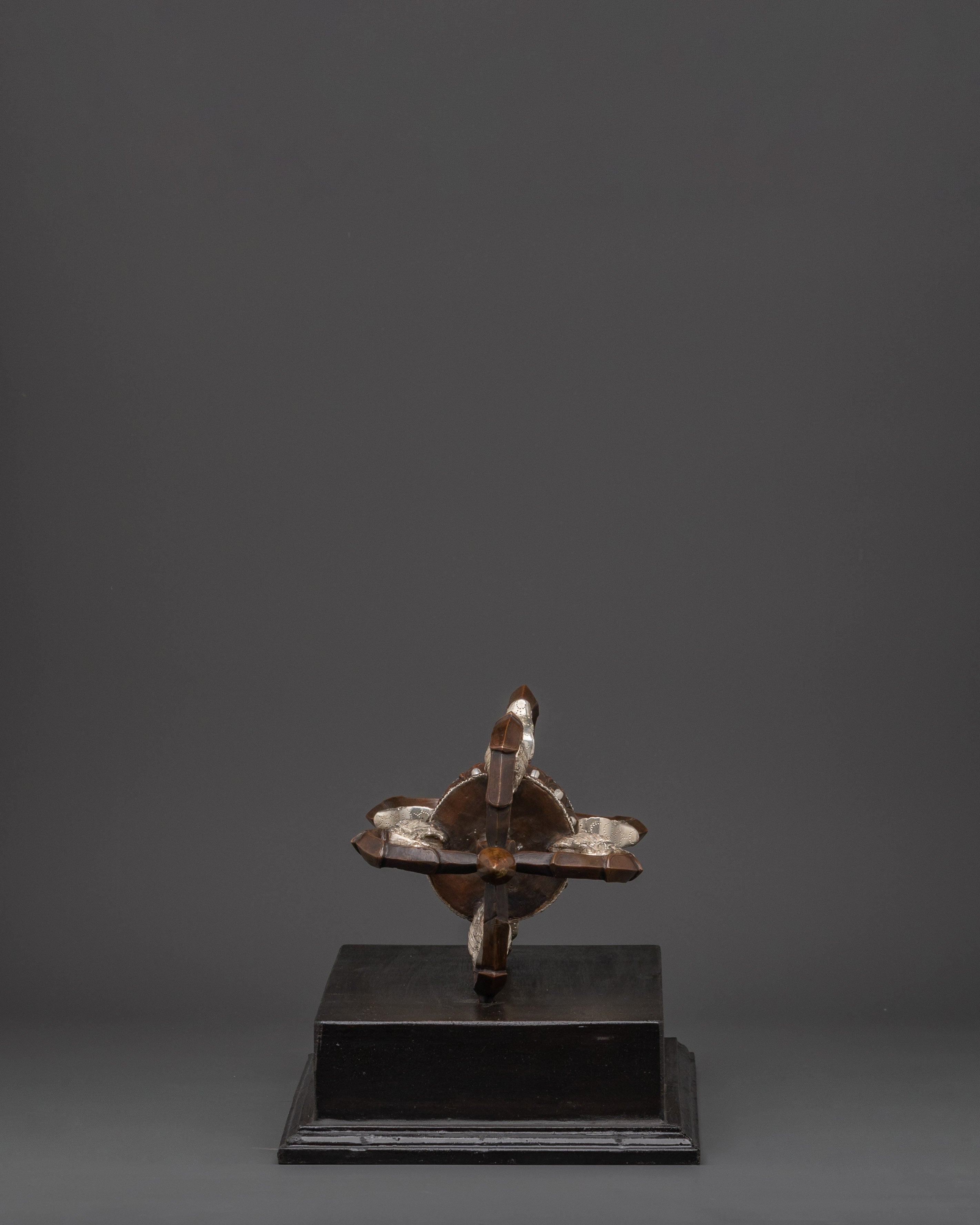 Handcrafted Spiritual Dorje Artifact | Unique Spiritual Decor with Stand