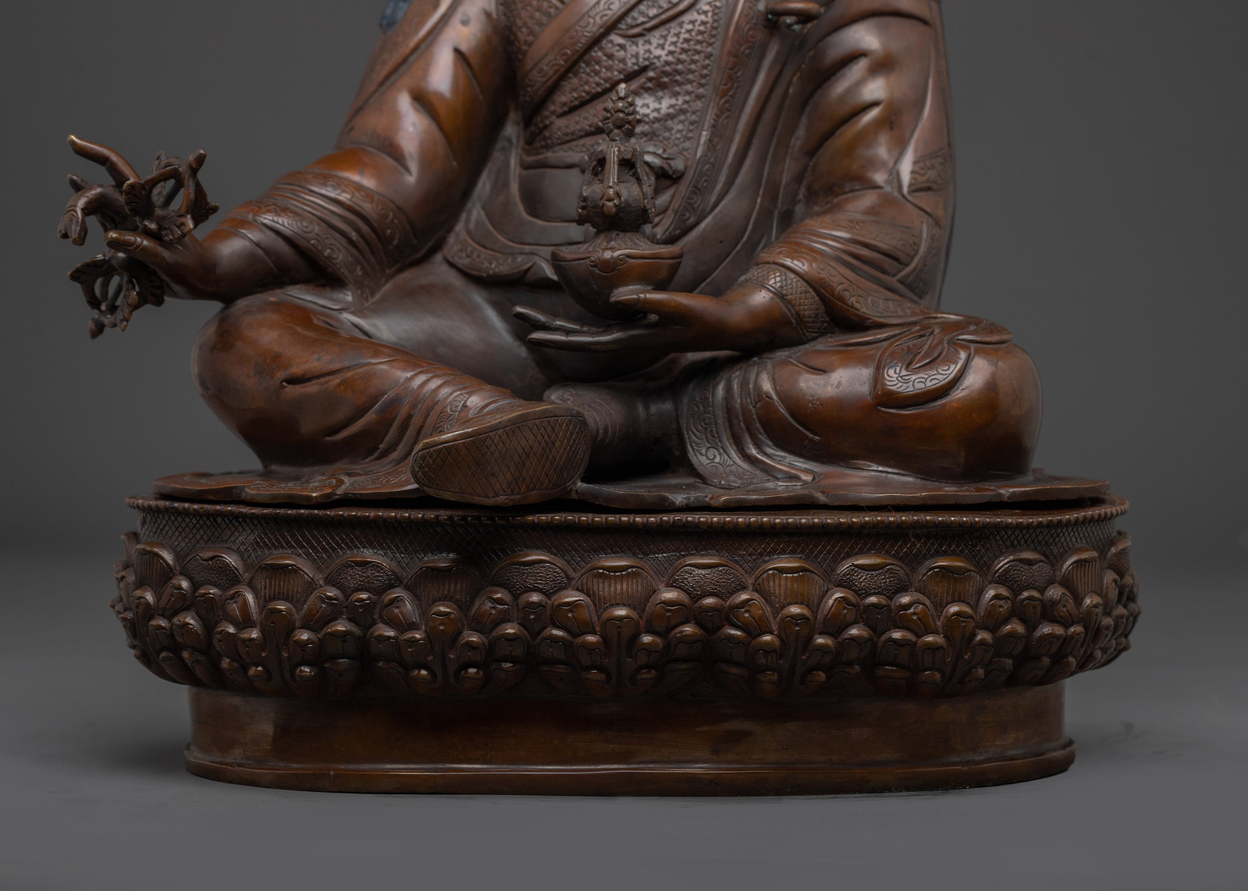 Enlightened Master Guru Rinpoche Statue | Padmasambhava Tibetan Tantric Master