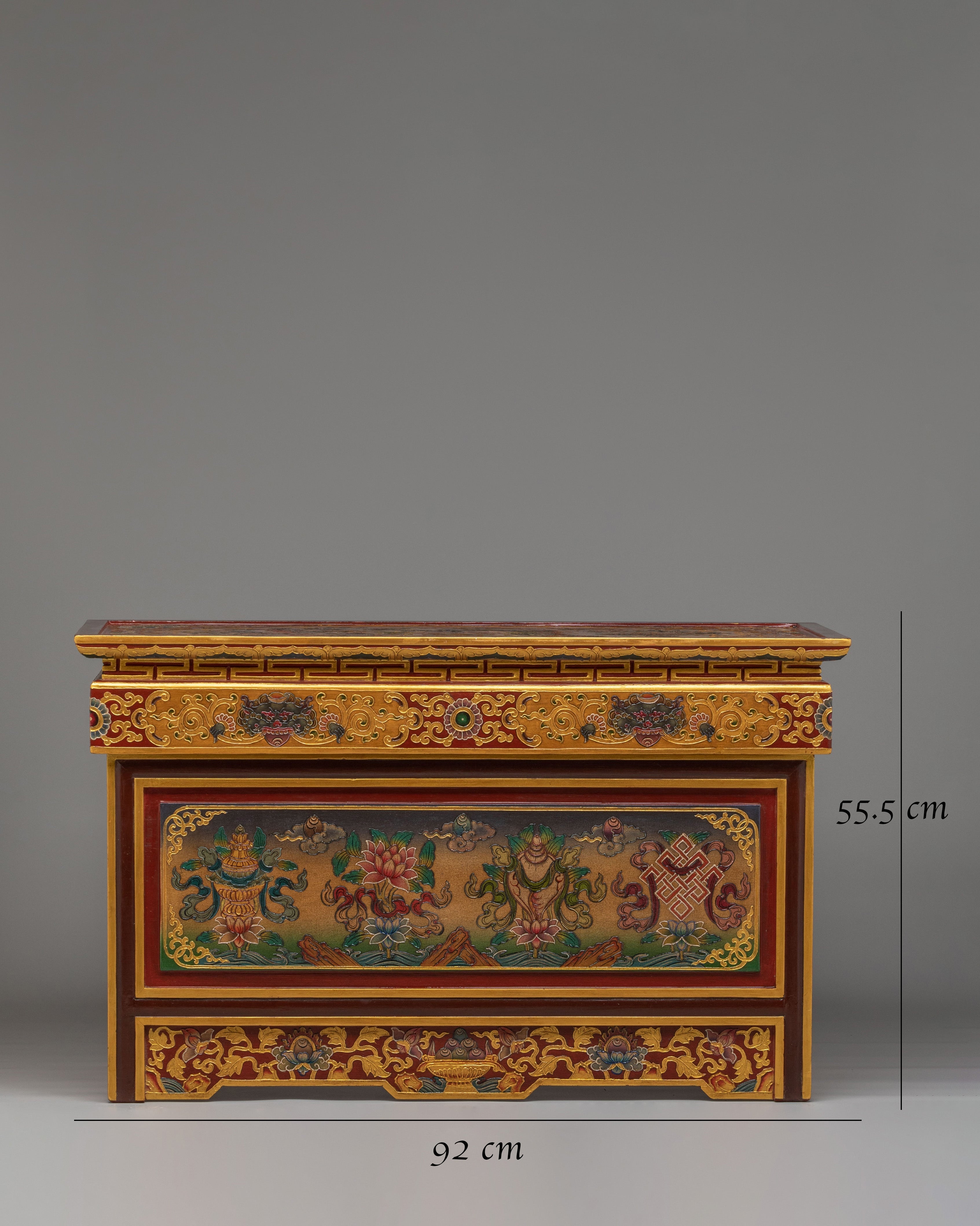 Traditional Tibetan Folding Table | Portable Wooden Table