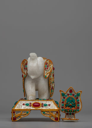 Elephant Decor Statue | Decor for Spiritual Spaces and Animal Enthusiasts