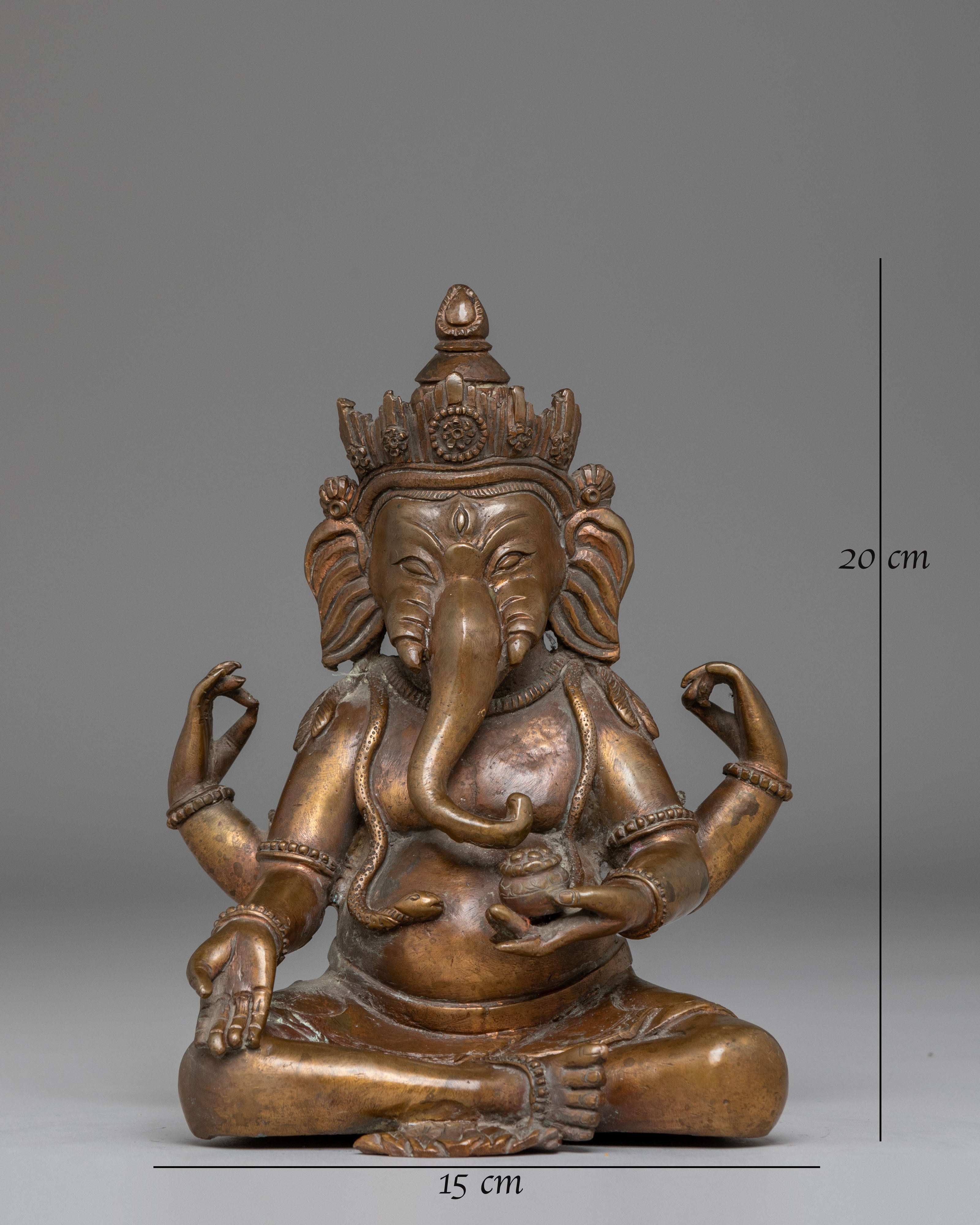 Copper Statue of Ganesh | The Remover of Obstacles