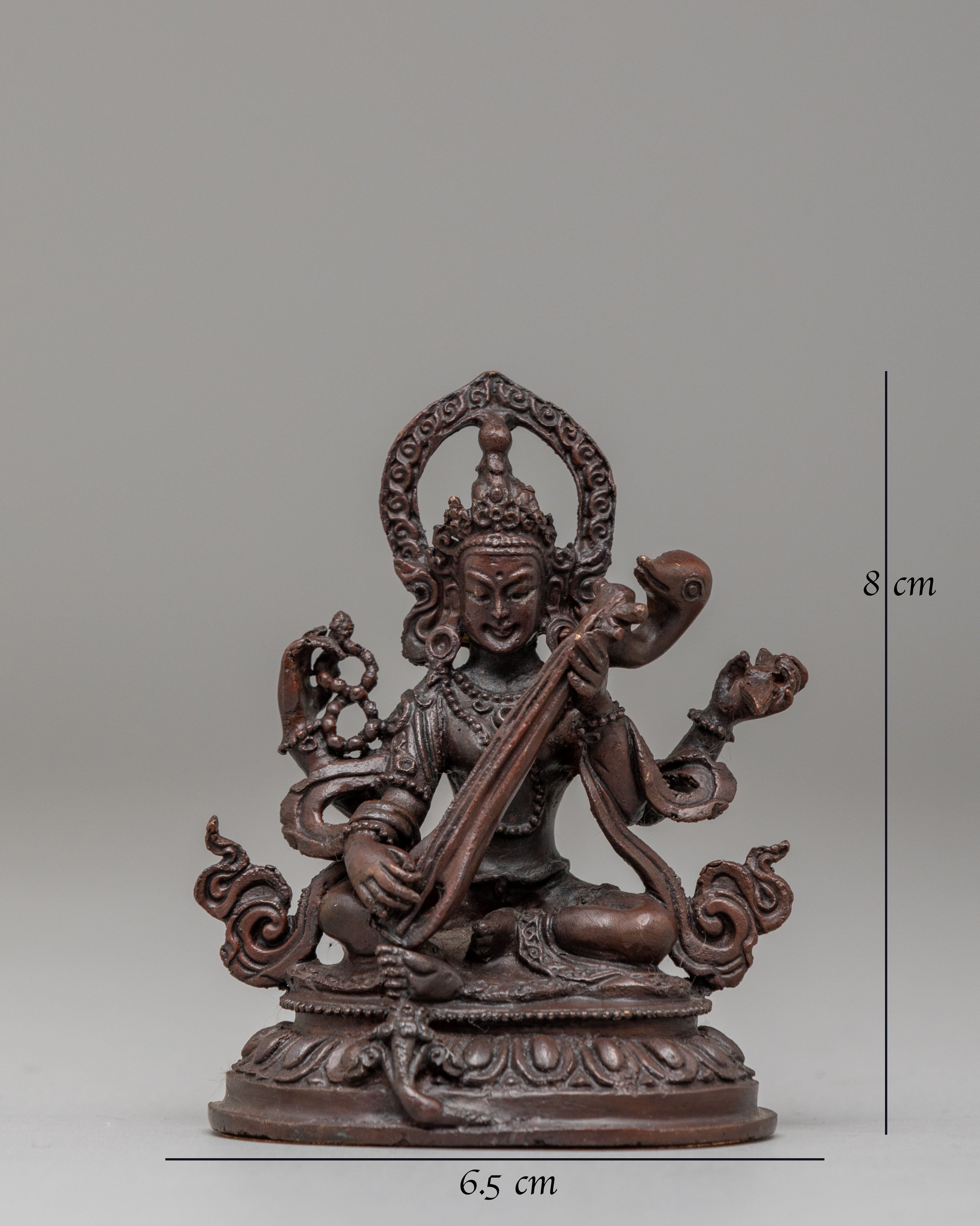 Saraswati Spiritual Figure Statue | Goddess of Wisdom Knowledge & Creativity